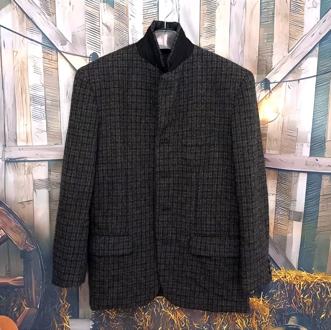 Comme des Garcons 80s COMME DES GARÇONS HOMME Tweed Wool Coat Jacket Size US M / EU 48-50 / 2 - 3 Thumbnail