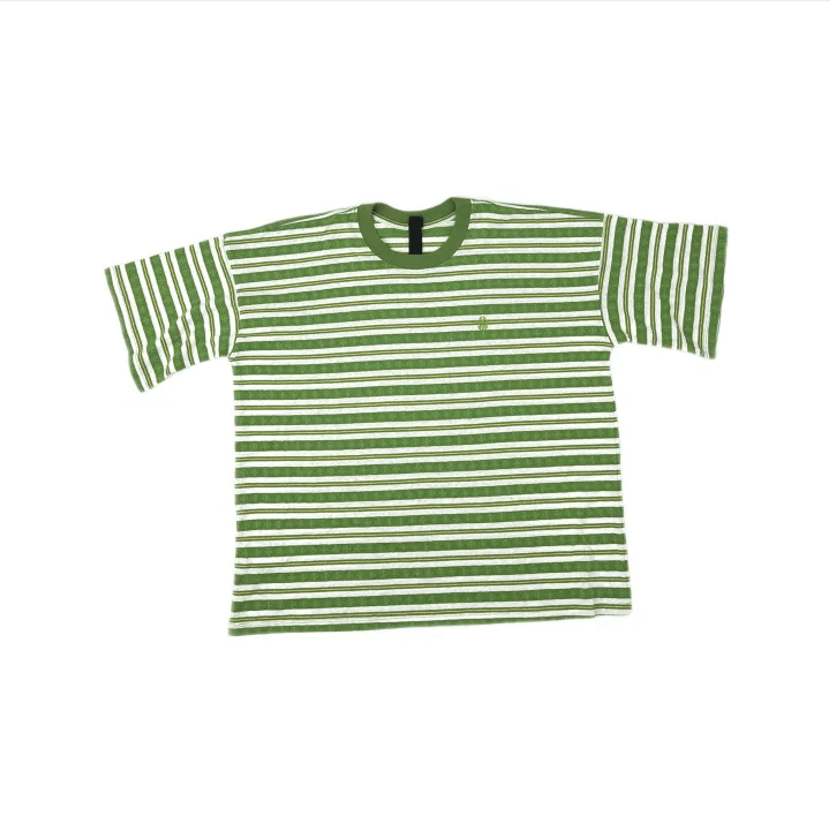 Chrome Hearts Chrome Hearts Neon Pink Stripe Logo Tee | Grailed