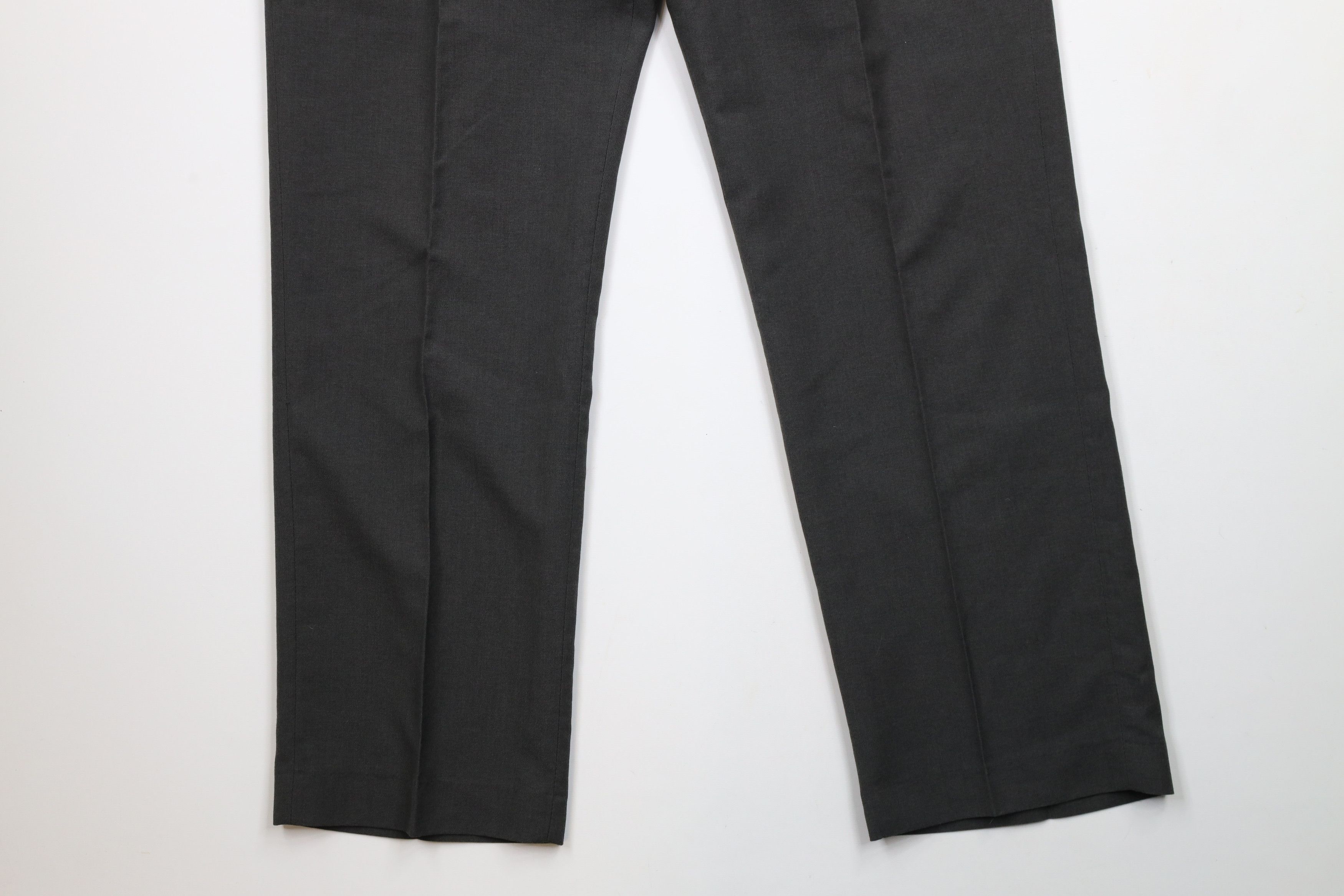 Vintage Vintage 70s Streetwear Wool Blend Wide Leg Pants Gray Size 34 - 4 Thumbnail
