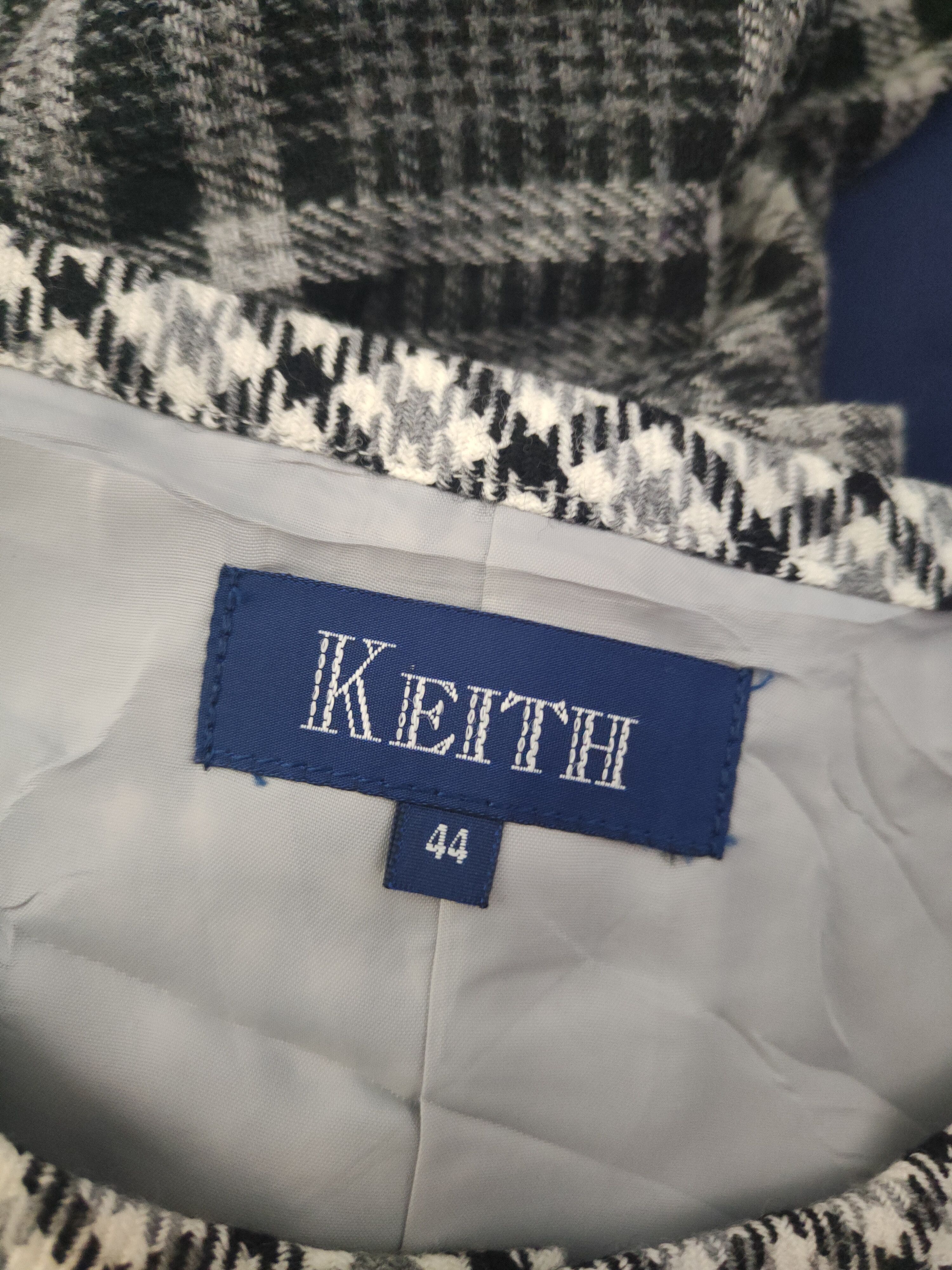 Japanese Brand × Vintage Luxury Vintage 💥 Keith Black Gray Vests Size M / US 6-8 / IT 42-44 - 11 Thumbnail