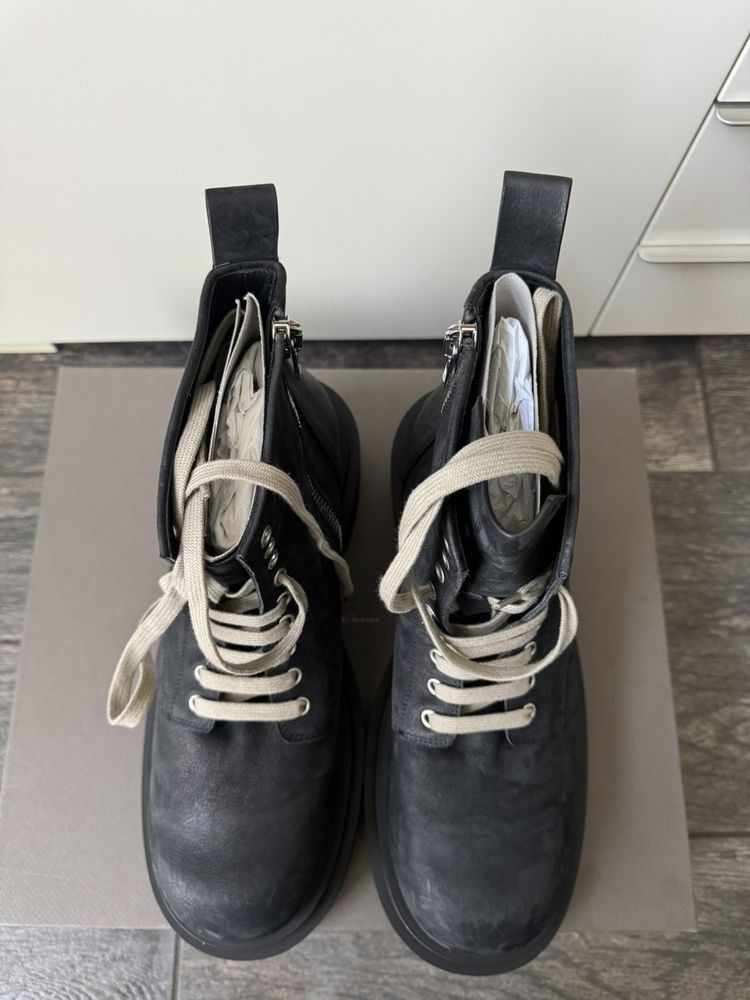 Rick Owens Black Low Army Bogun Boots brand new Size US 13 / EU 46 - 3 Thumbnail