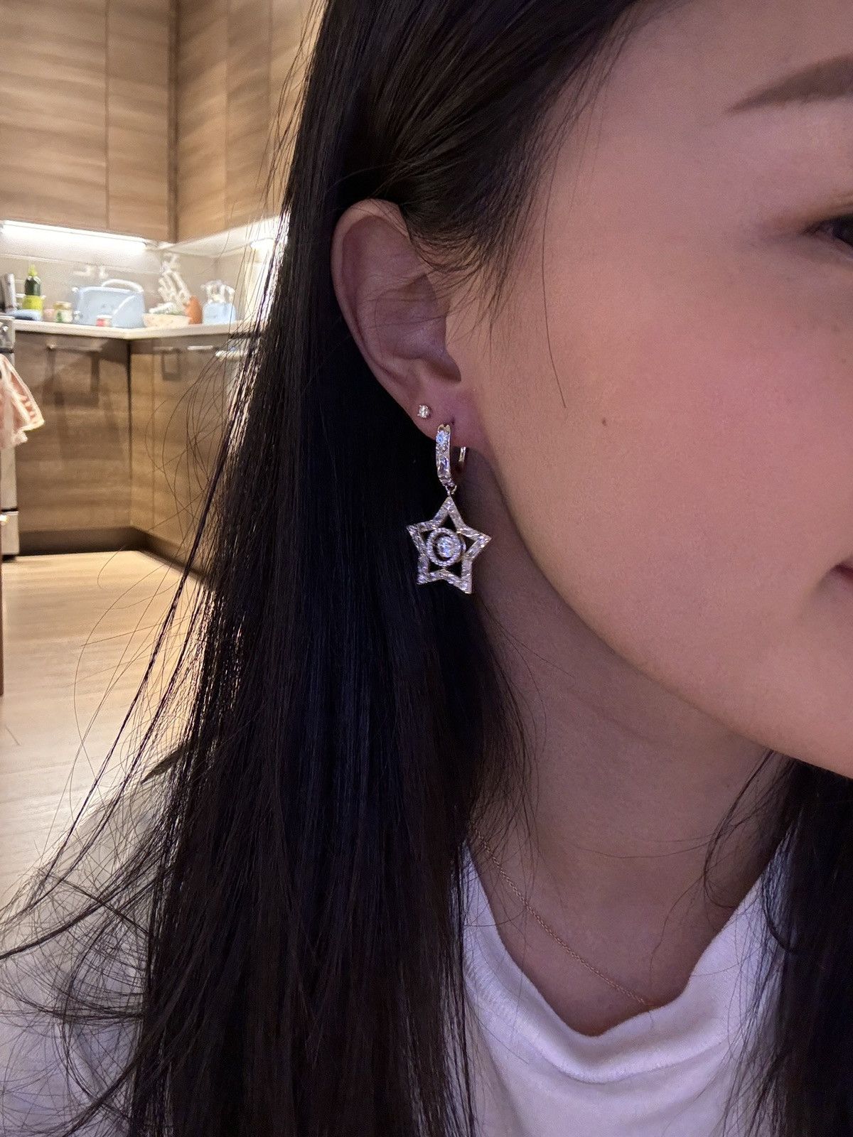 Swarovski Shiny star crystal earrings Size ONE SIZE - 1 Thumbnail