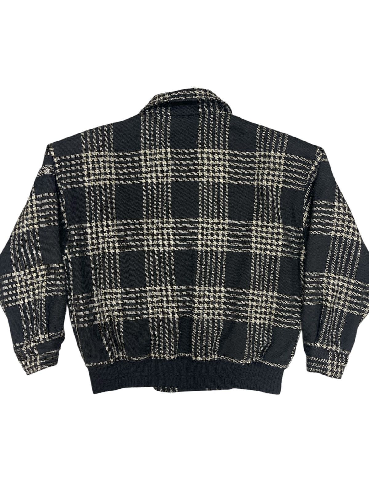 Issey Miyake Vintage Black Pia Wool Check Jacket Issey Miyake Inspired Size US L / EU 52-54 / 3 - 2 Thumbnail