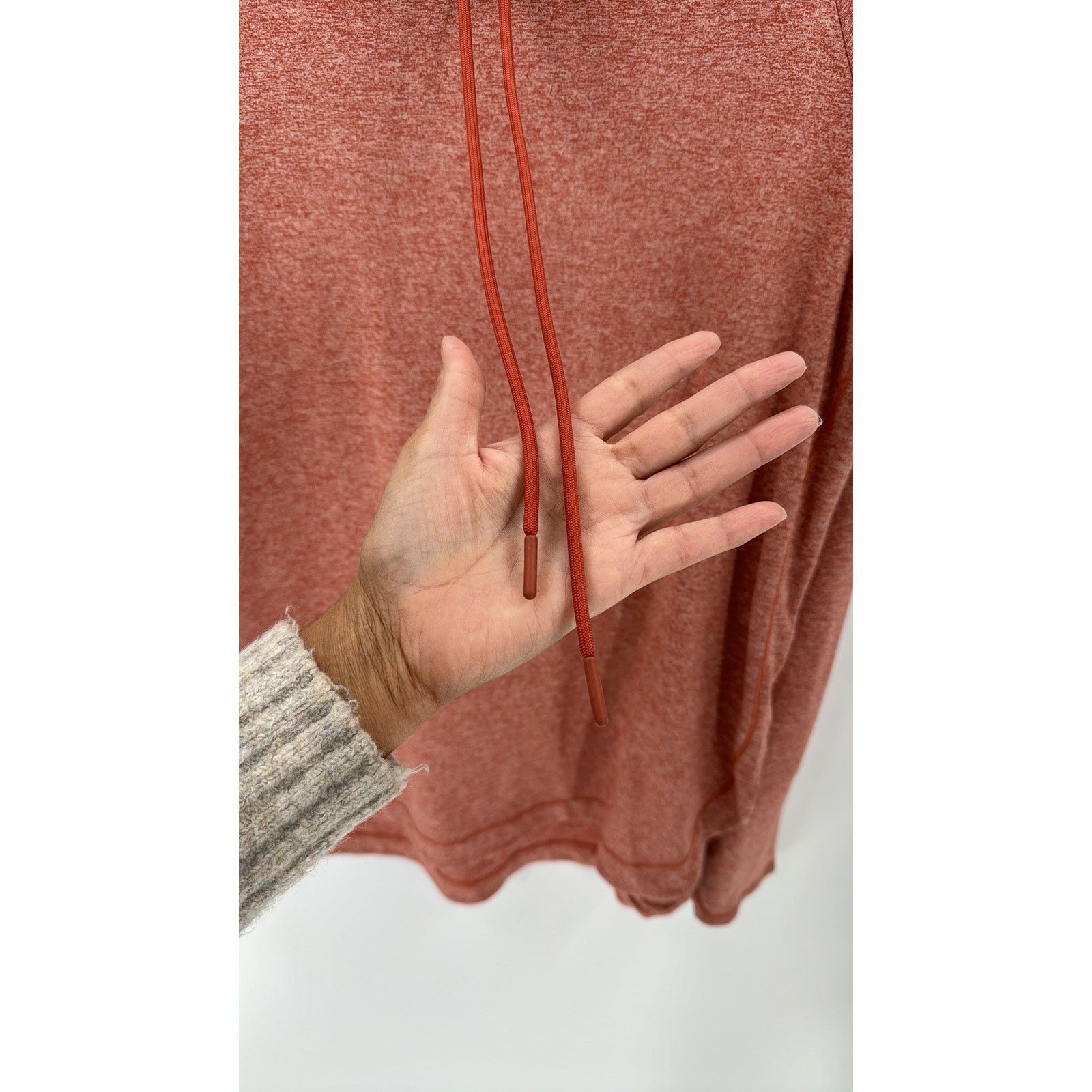 Athleta Athleta uptempo Hoodie orange side slit hi lo loose fit sz M Size M / US 6-8 / IT 42-44 - 11 Thumbnail