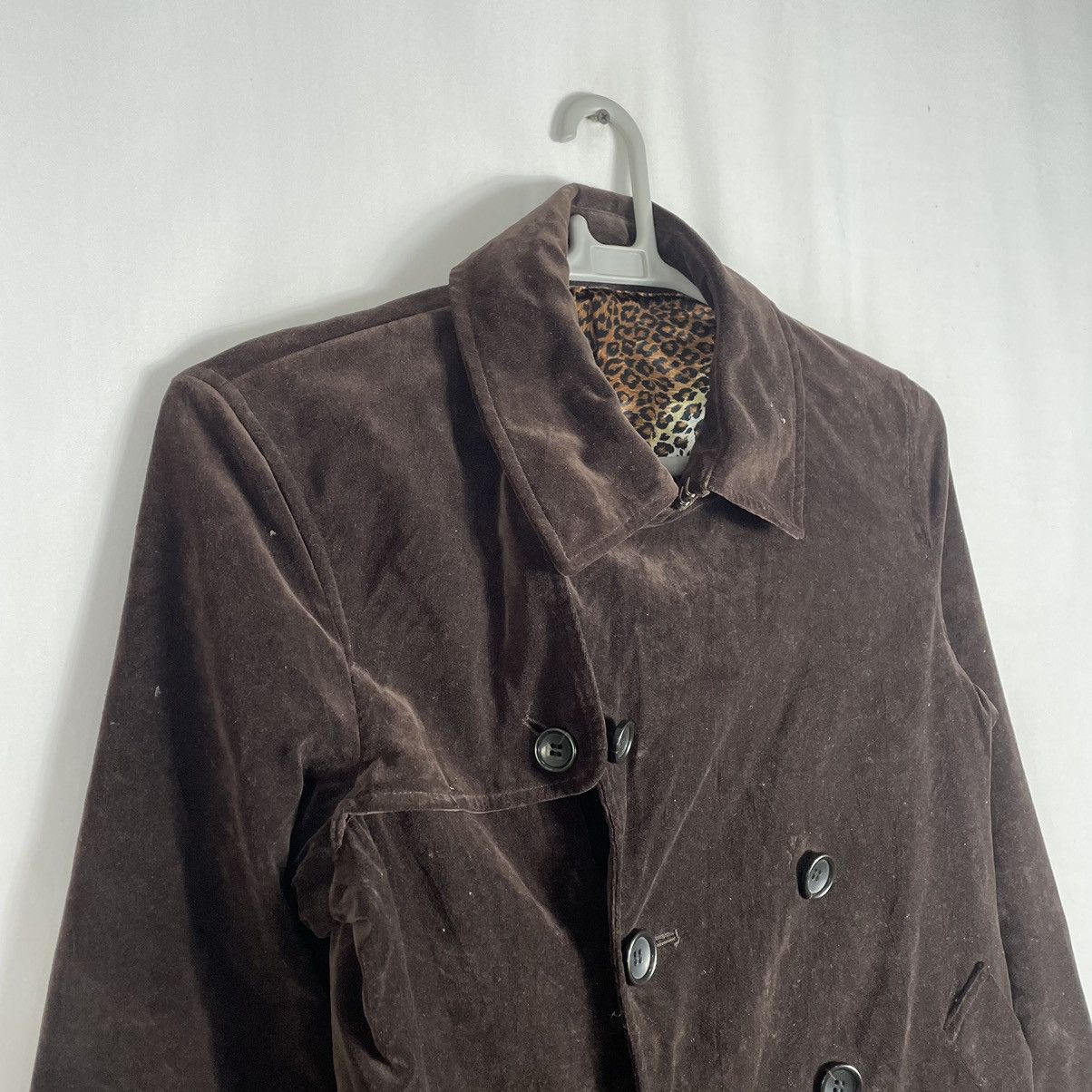 🔥Sick🔥🇯🇵PPFM Leopard Sedi Punk Styles Velvet Long Coat Jacket