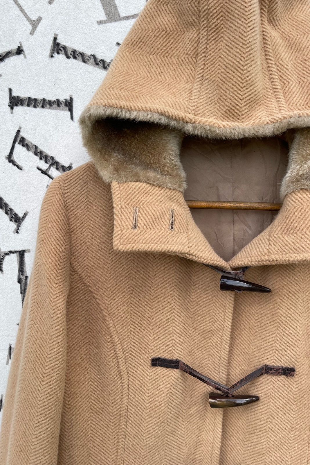 Japanese Brand 🔥YOHJI YAMAMOTO INED x ANGORA WOOL DUFFLE HOODIE JACKET Size M / US 6-8 / IT 42-44 - 4 Thumbnail