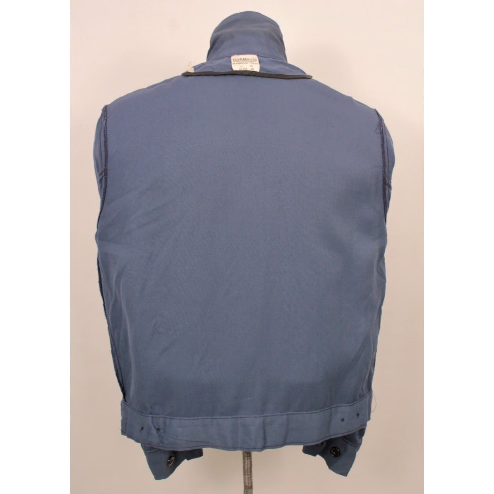 Vintage VINTAGE Men’s VTG 60s Blue Work Jacket 38 Regular Size Shirt Mens 1960s Topp Master Rayon Blend Work Jacket Size US XXS / EU 40 - 3 Thumbnail