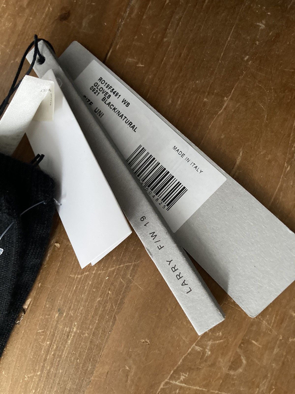 Rick Owens F/W 19 "LARRY" Runway Cashmere Lightning Gloves Rick Owens Size ONE SIZE - 8 Thumbnail