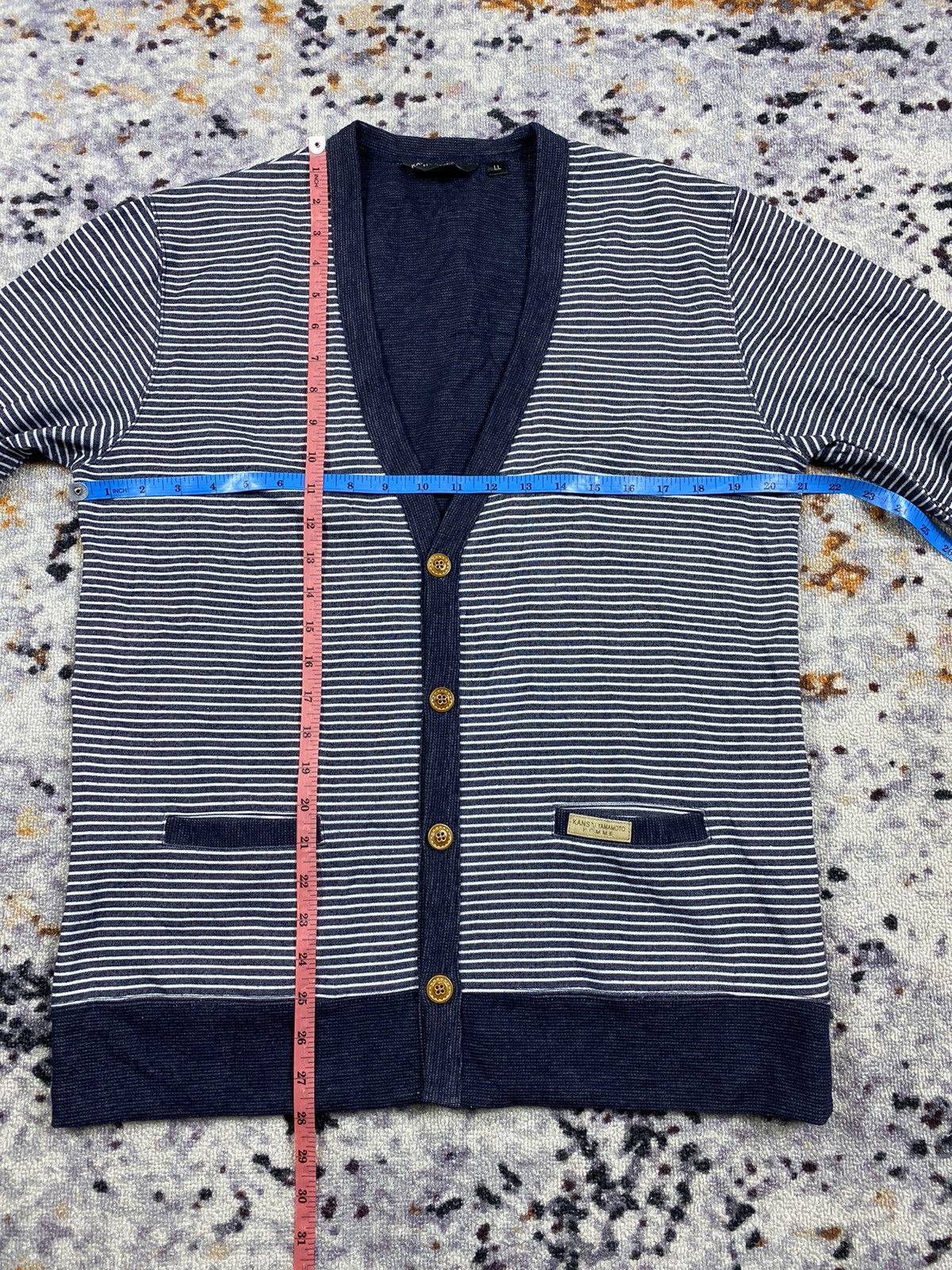 Issey Miyake × Japanese Brand × Kansai Yamamoto “RARE” Kaisai Yamamoto stripe Kurt cobain style Size US L / EU 52-54 / 3 - 9 Thumbnail