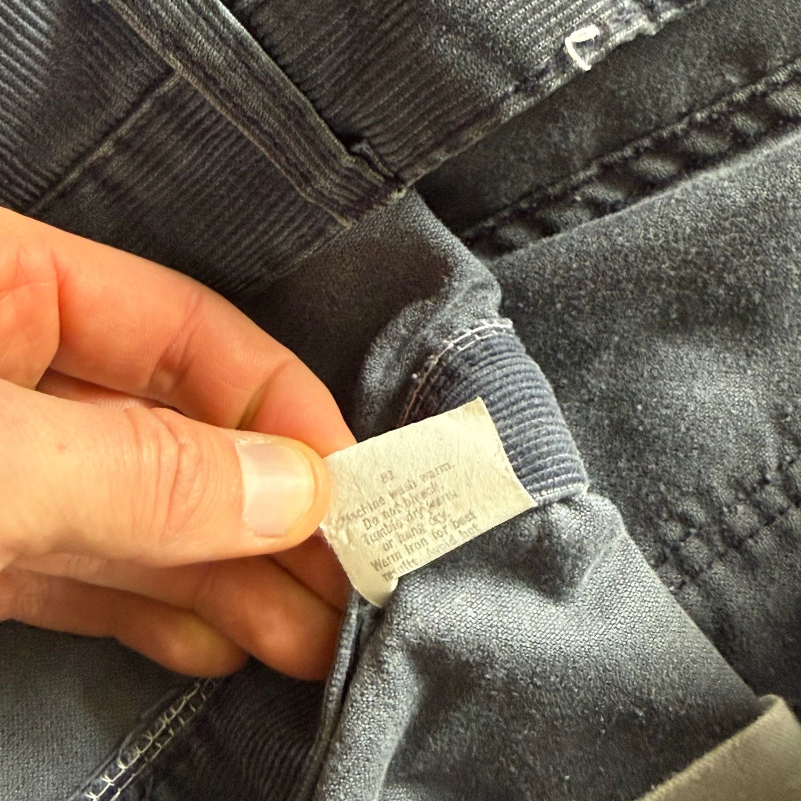 Vintage 70’s Blue Buckle Navy Blue Corduroy Flare Pants Talon 42 Size US 36 / EU 52 - 7 Thumbnail