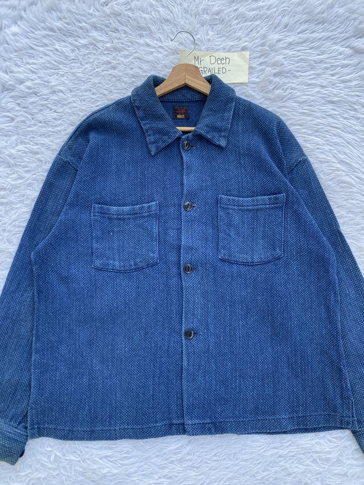 Nepenthes Vintage 90s Nepenthes Blue Worker Chore Jacket Size US L / EU 52-54 / 3 - 1 Thumbnail