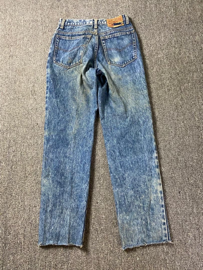 Japanese Brand Jay Hawker Acid Washed Denim Jeans (199) Size US 26 / EU 42 - 2 Thumbnail