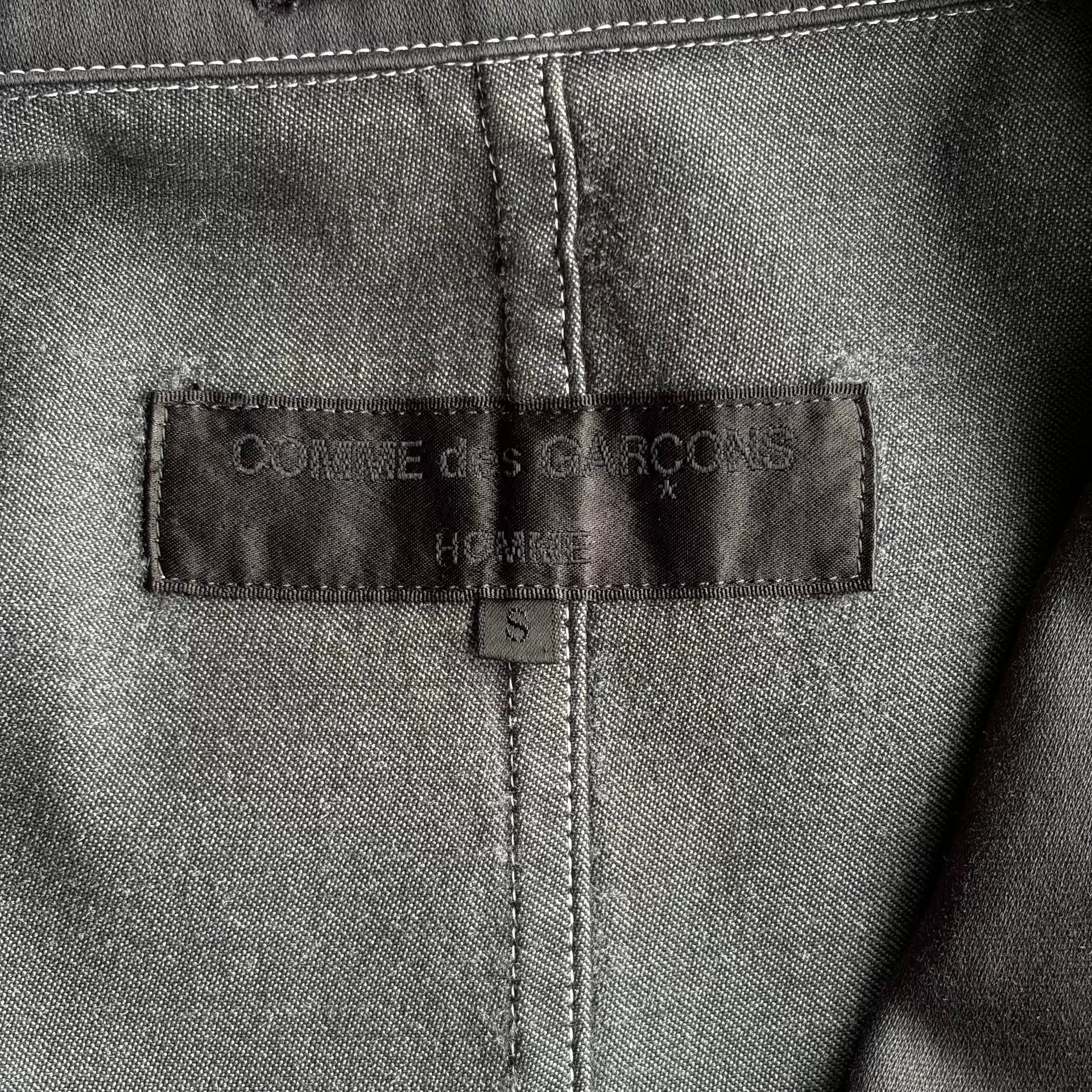 Comme des Garcons CDG Homme 02AW 3B Contrast Stitch Paneled Blazer Size US S / EU 44-46 / 1 - 5 Thumbnail