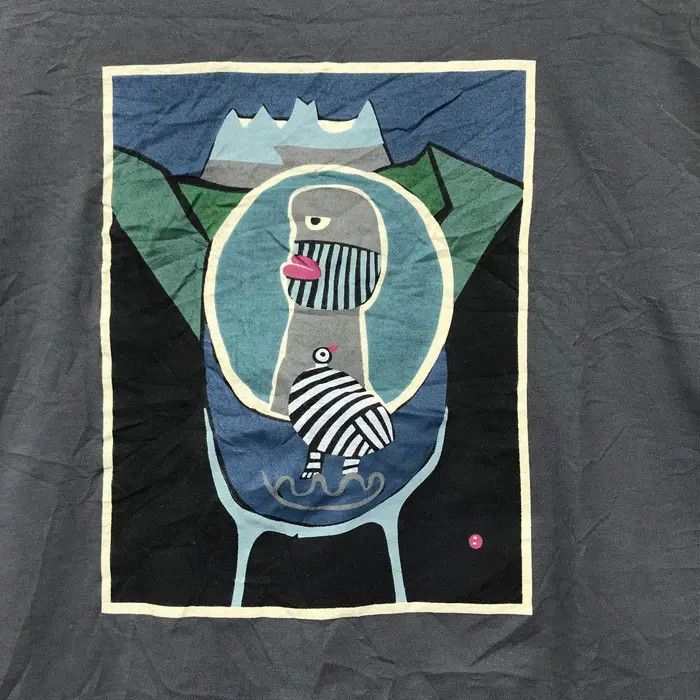 Montbell Vtg MONTBELL PICASSO ARTWORK Painting Tee Shirt Outdoor Size US M / EU 48-50 / 2 - 3 Thumbnail
