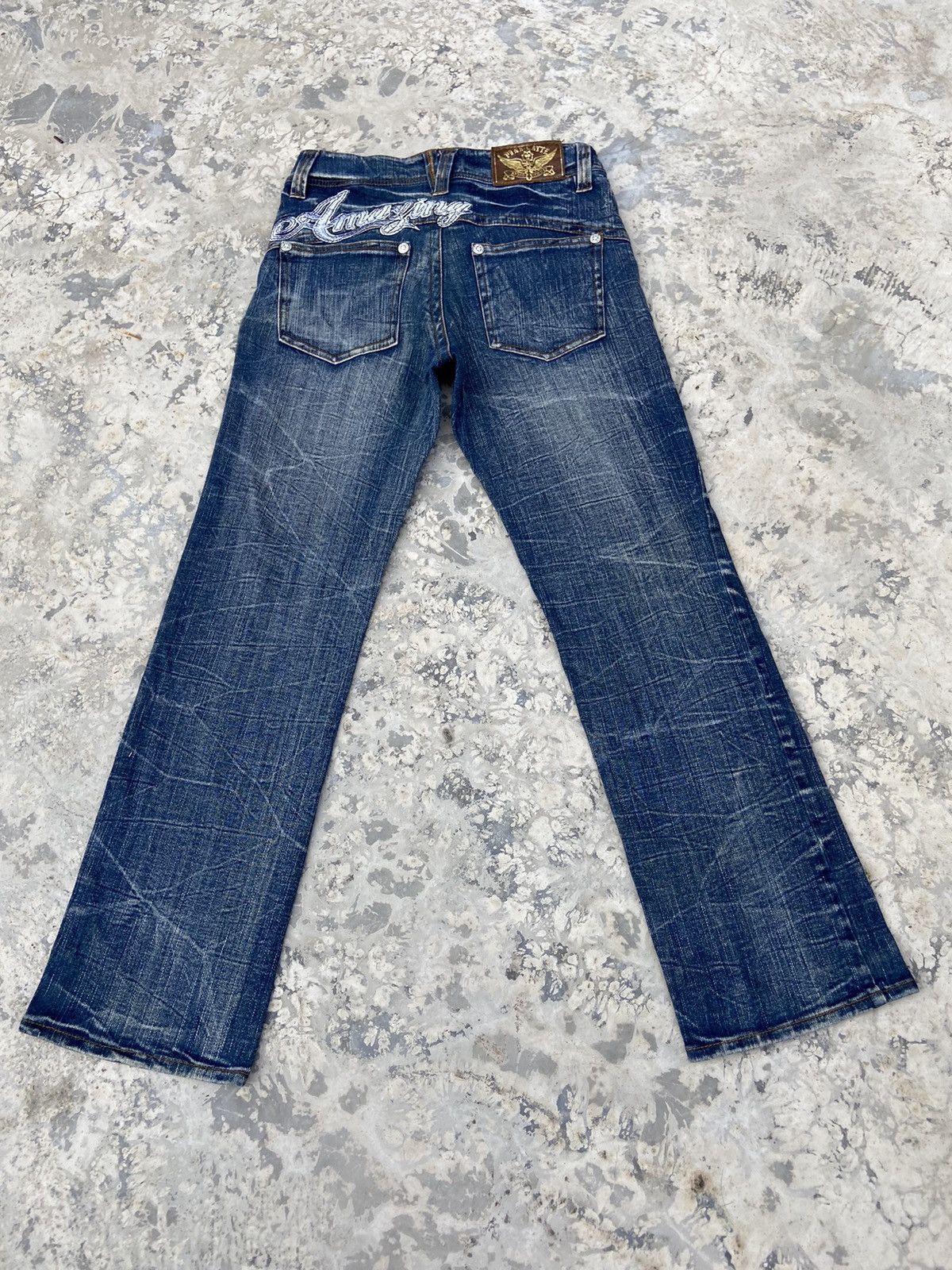 Japanese Brand VTG Y2K Pink latte denim flare pants women Size 25" / US 0 / IT 36 - 1 Thumbnail
