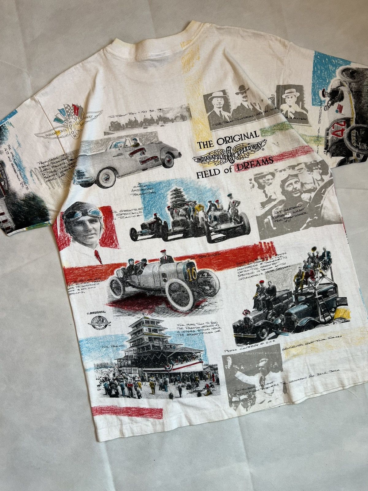Vintage 90's AOP Indiana Police Motor Speedway Field Of Dreams Size US XL / EU 56 / 4 - 9 Thumbnail