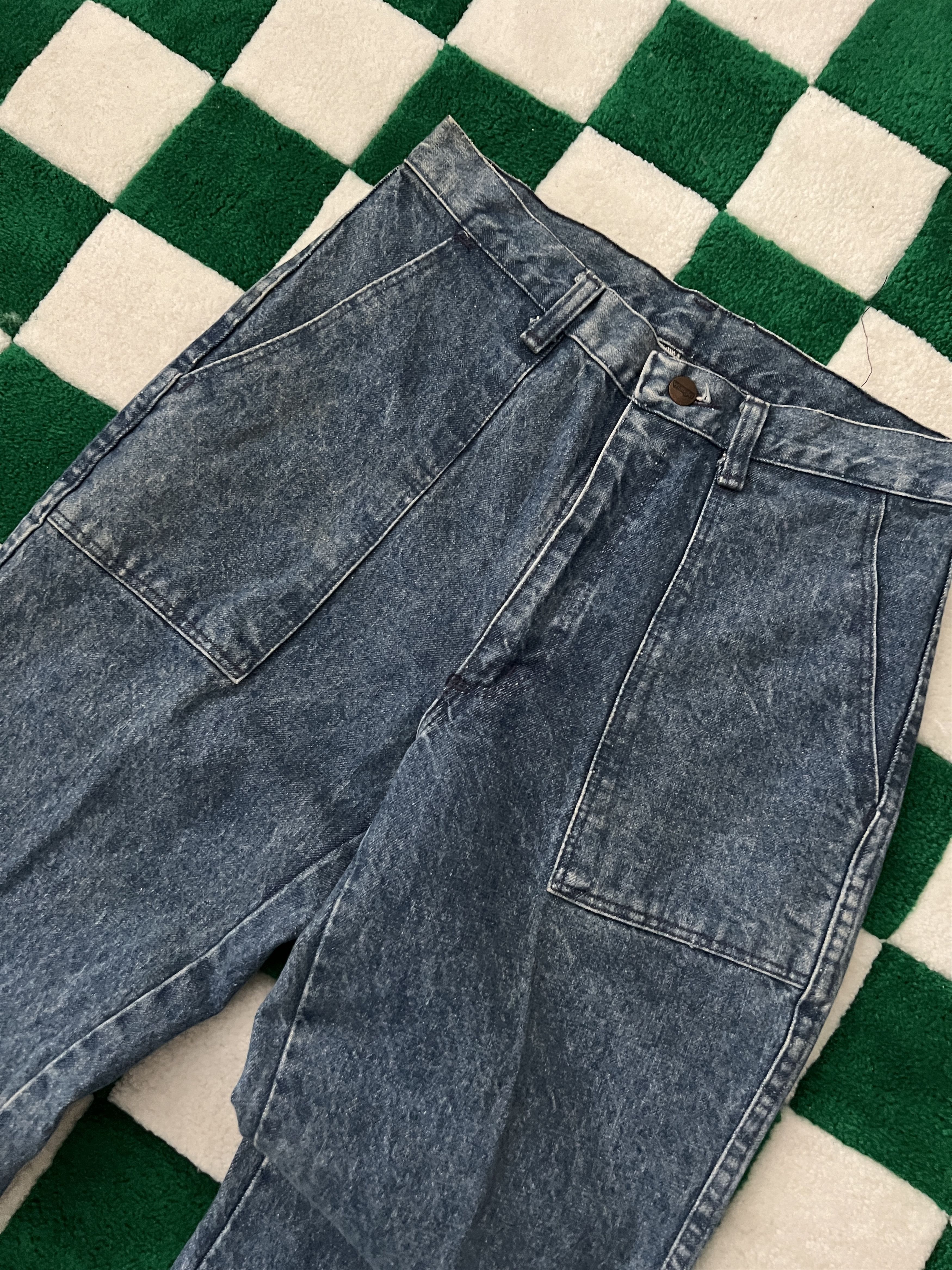 Vintage Vintage 90s Wrangler Washed Denim Jeans W30 L30 Size 30" / US 8 / IT 44 - 25 Thumbnail