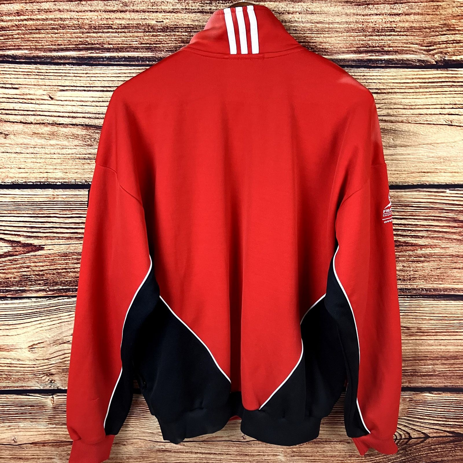Adidas × Vintage Vintage 1998 Adidas France Training Camp Soccer Jacket Size US L / EU 52-54 / 3 - 9 Thumbnail