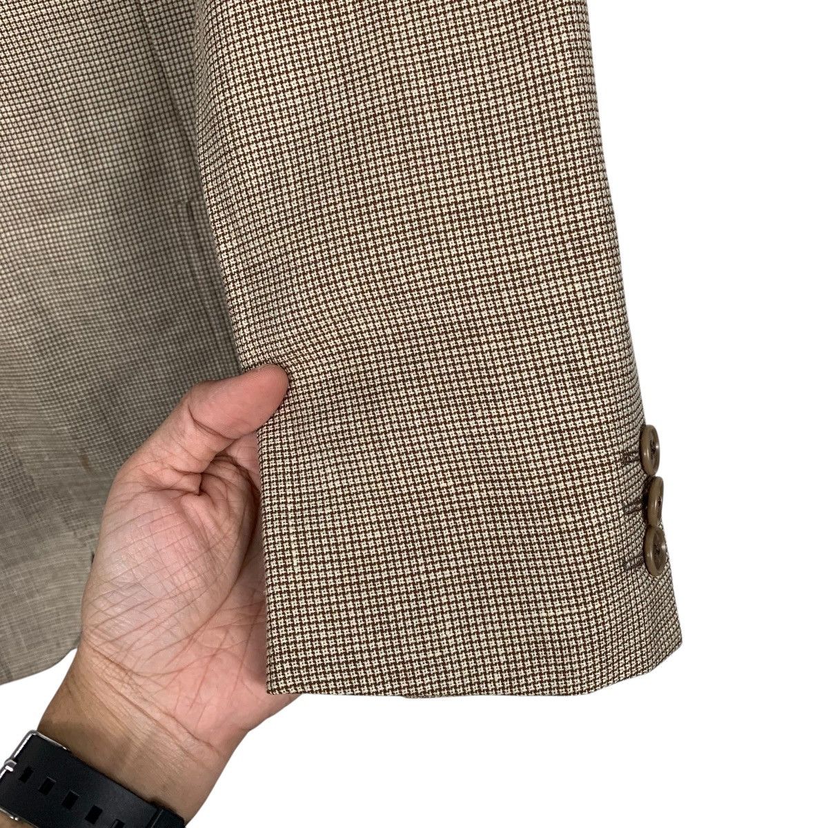 Loro Piana Loro Piana Houndstooth Casual Jacket Size US M / EU 48-50 / 2 - 13 Thumbnail