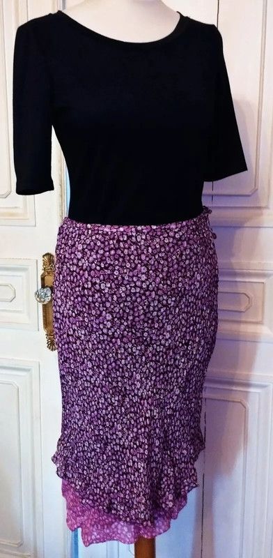 Designer René Derhy Jupe Double Liberty T S Size 26" / US 2 / IT 38 - 2 Thumbnail