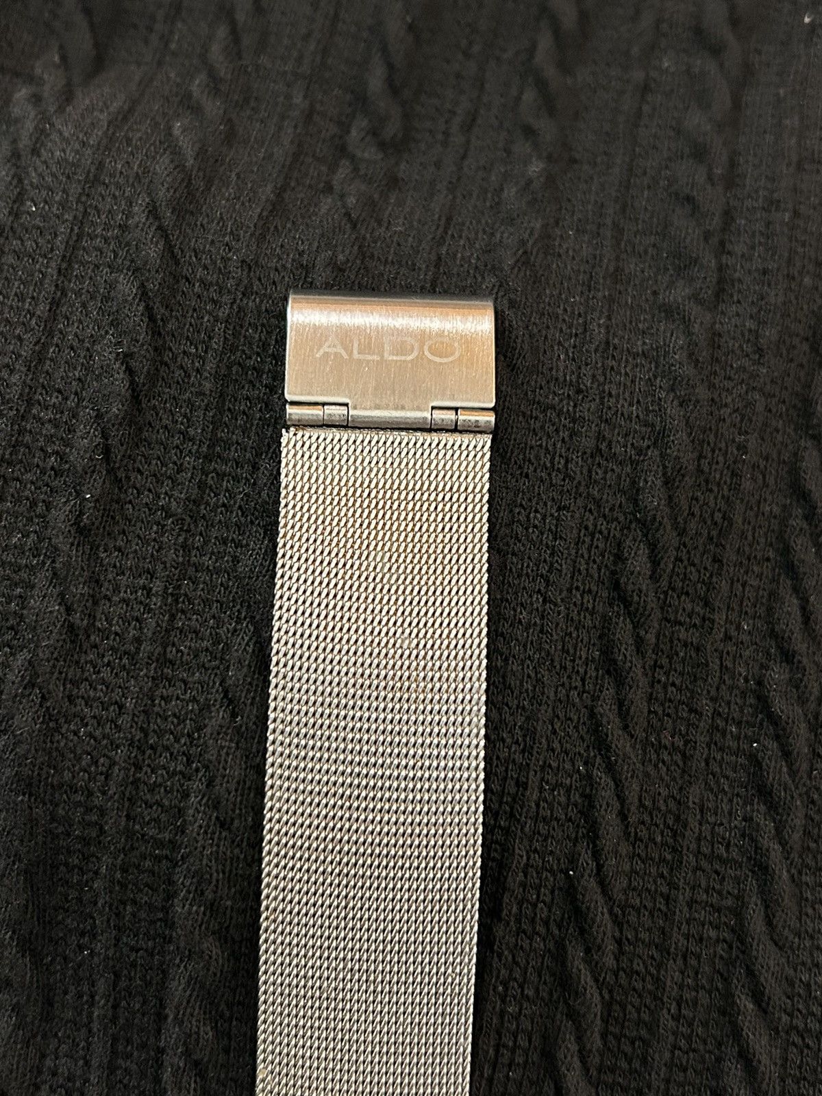 Aldo × Vintage Vintage ALDO UNISEX S-3775 Silver Mesh Metal Band Watch Size ONE SIZE - 13 Thumbnail