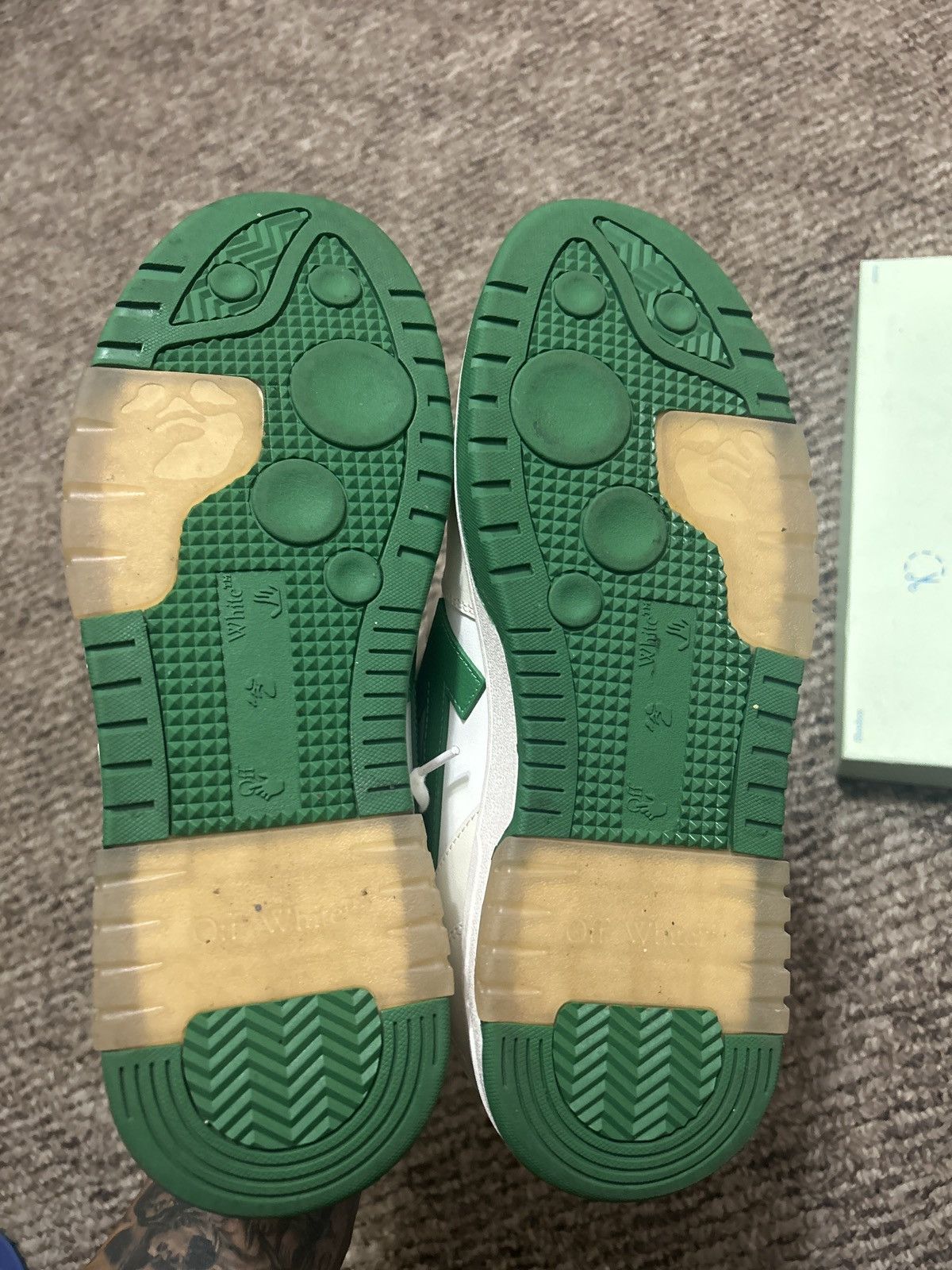Off-White Out of Office Off White Green Size US 11 / EU 44 - 5 Thumbnail