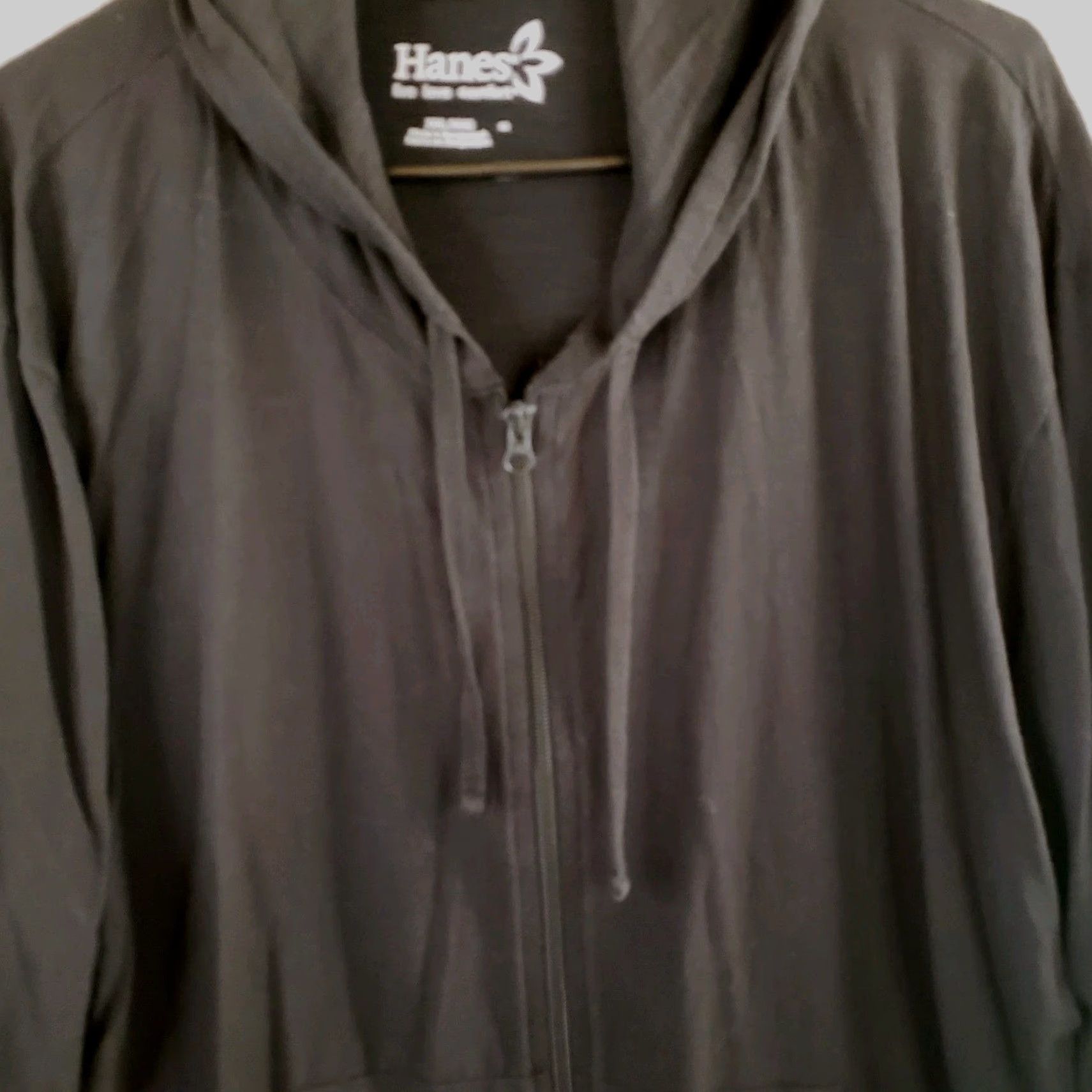 Hanes Hanes ComfortSoft EcoSmart Women's Jersey Full-Zip Hoodie Sweatshirt 2X Black Full Zip Hooded Pockets Gym Training School Size XXL / US 16-18 / IT 52-54 - 3 Thumbnail