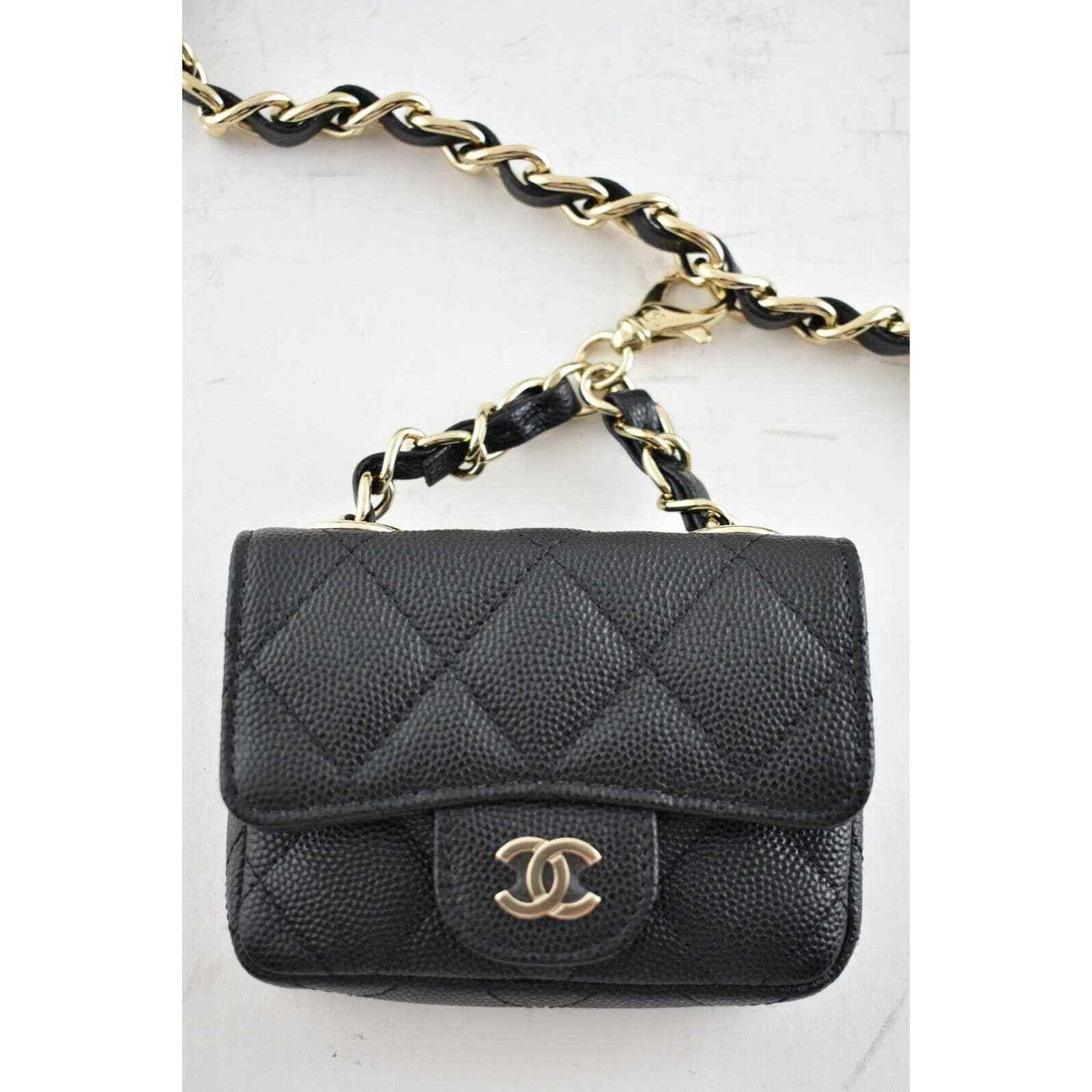 Chanel Chanel Mini Chain Classic Gold Card Belt Waist Necklace Bag Size ONE SIZE - 7 Thumbnail