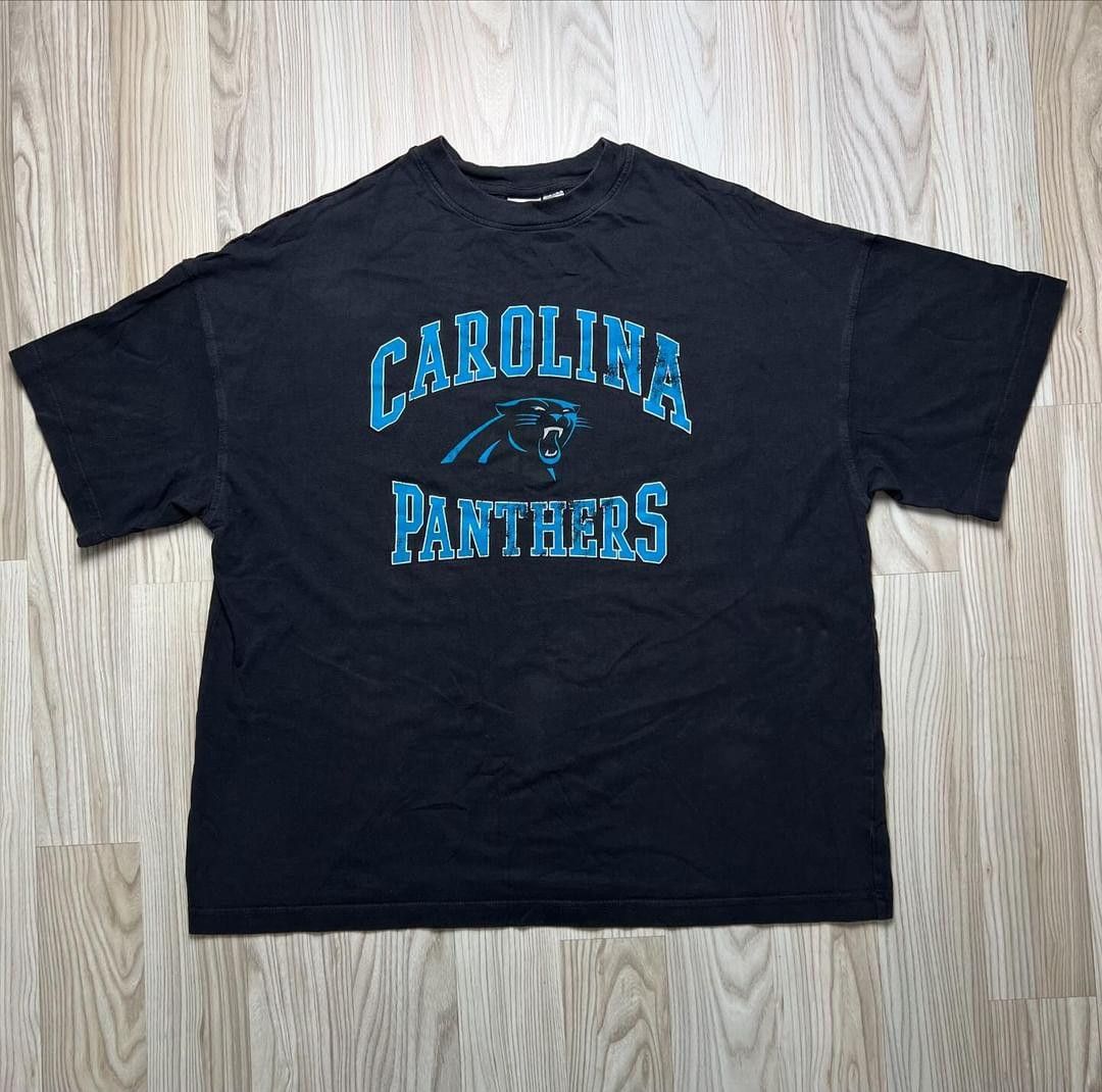NFL Vintage Y2K Carolina Panthers NFL Black T Shirt Size US M / EU 48-50 / 2 - 1 Thumbnail