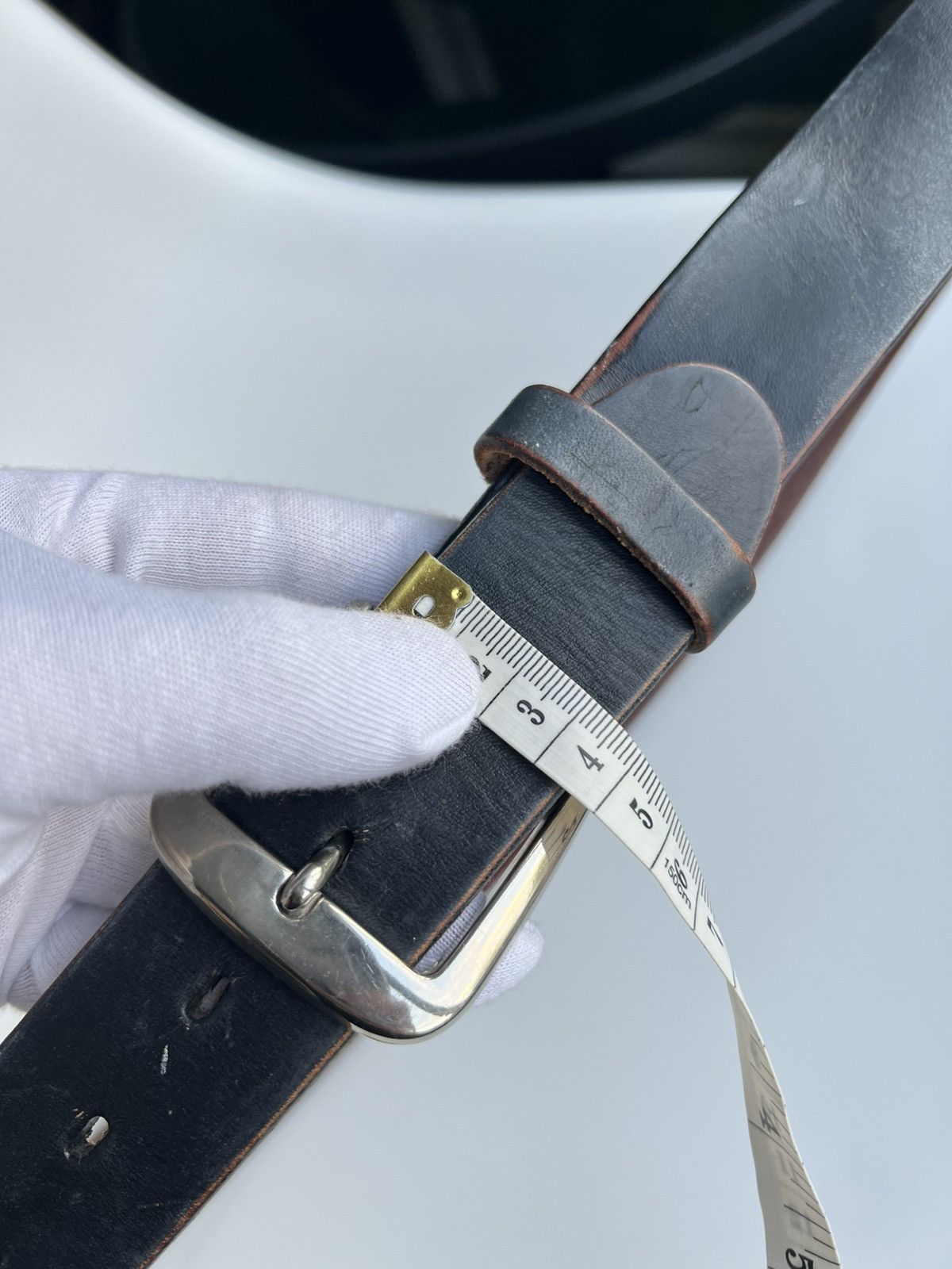 Harley Davidson Harley-Davidson Leather Belt Black Red Wings USA S Vintage Size 30 - 21 Thumbnail