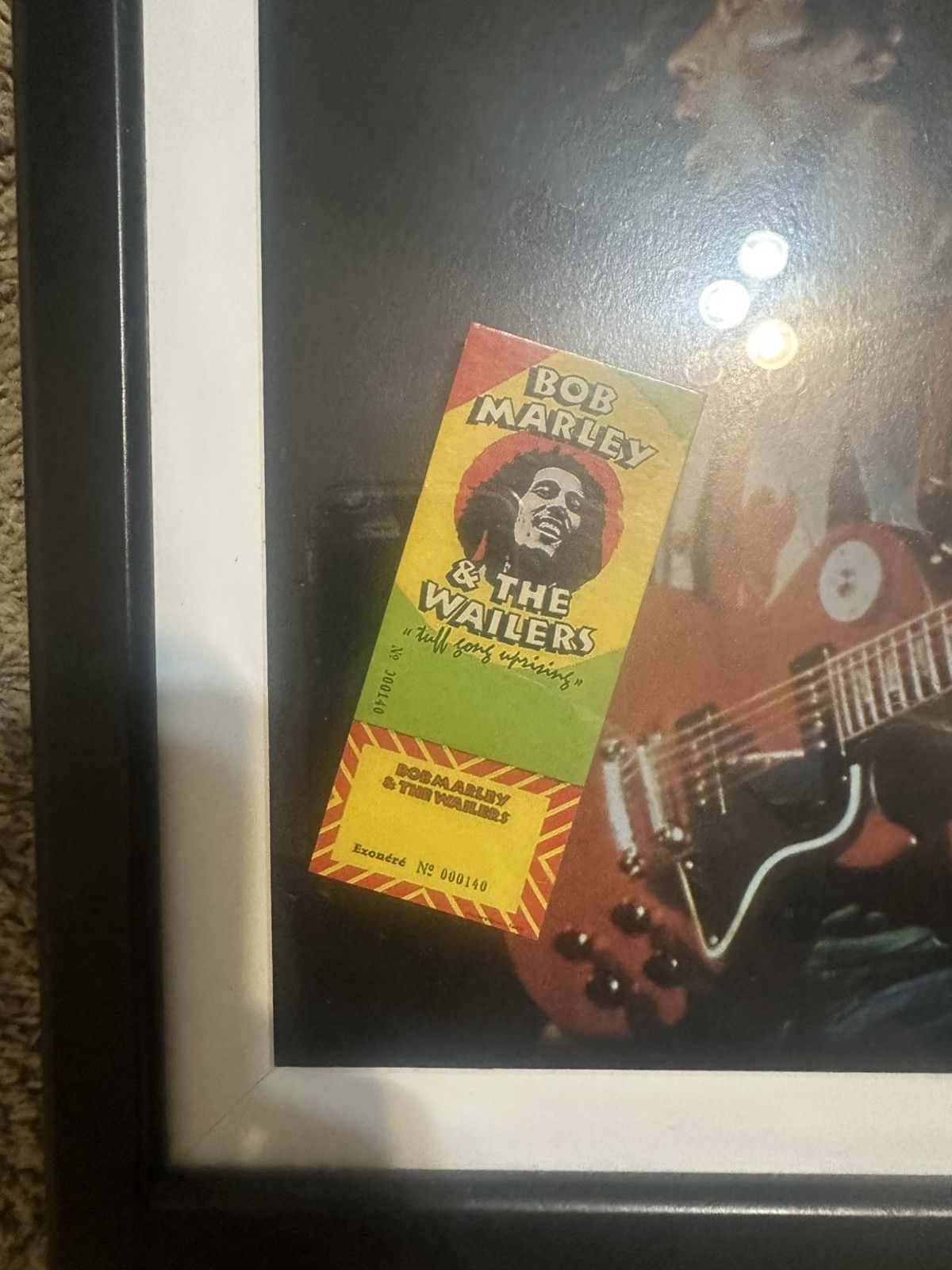 Bob Marley Vintage Bob Marley concert framed photo 2007 Size ONE SIZE - 2 Thumbnail