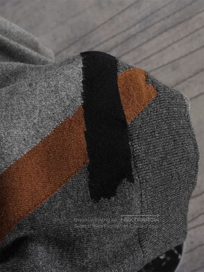 Hermes Hermes Thick Grey Cashmere Sweater Size US XL / EU 56 / 4 - 4 Thumbnail