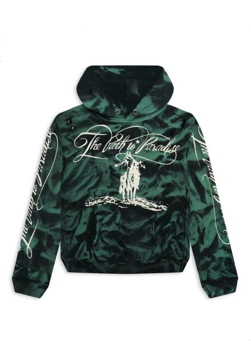 HELLSTAR Hellstar Marble Paradise Hoodie Green Size US XXL / EU 58 / 5 - 2 Thumbnail