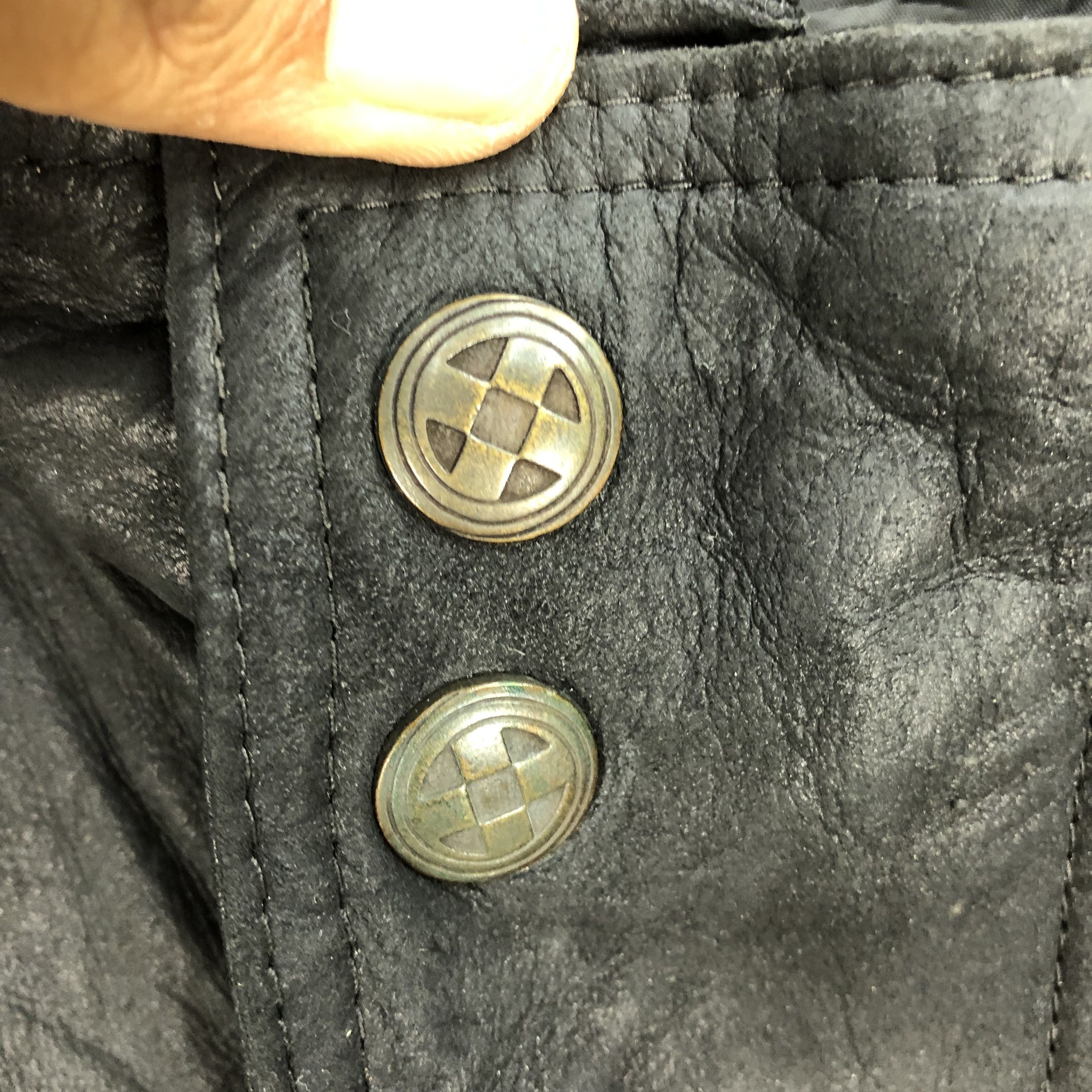Gianni Valentino × Vintage Vintage 80s Gianni Leather Jacket Zipper Rider Jackets Size US M / EU 48-50 / 2 - 5 Thumbnail