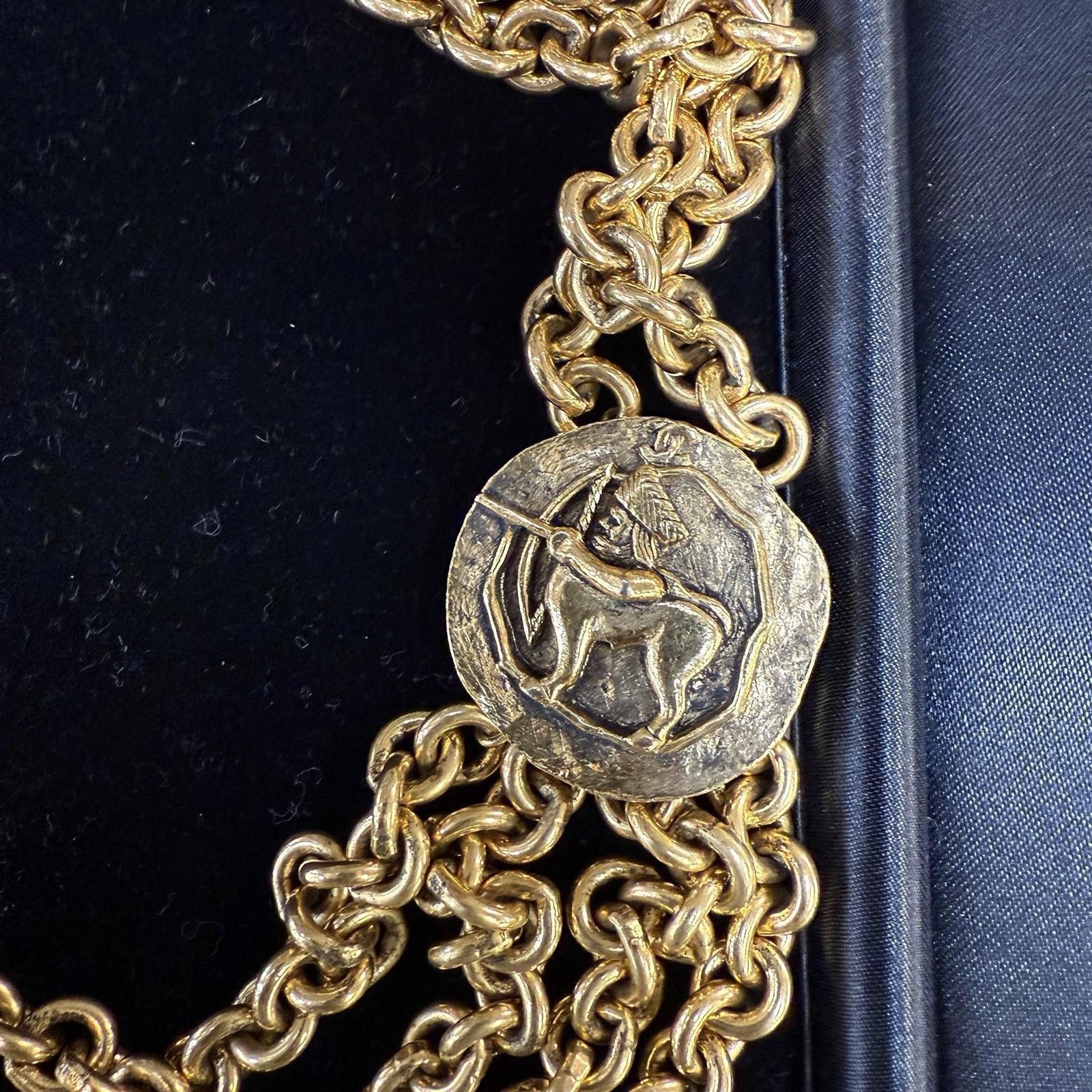 Chanel Chanel Centaur Necklace, 1984 Gold Tone Size ONE SIZE - 3 Thumbnail