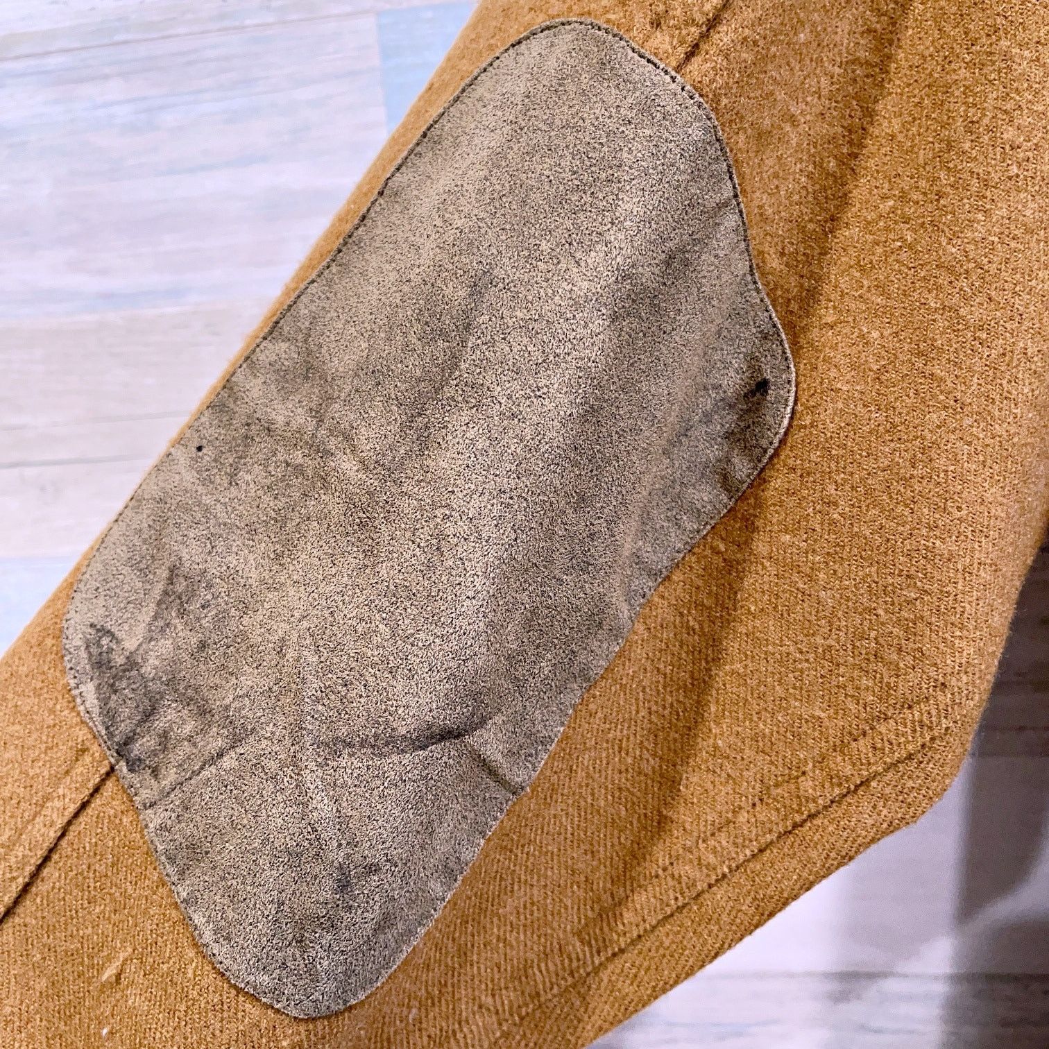 Vintage × Woolrich Woolen Mills Woolrich Wool Flannel Shirt Brown Suede Elbow Patches XL Size US XL / EU 56 / 4 - 5 Thumbnail