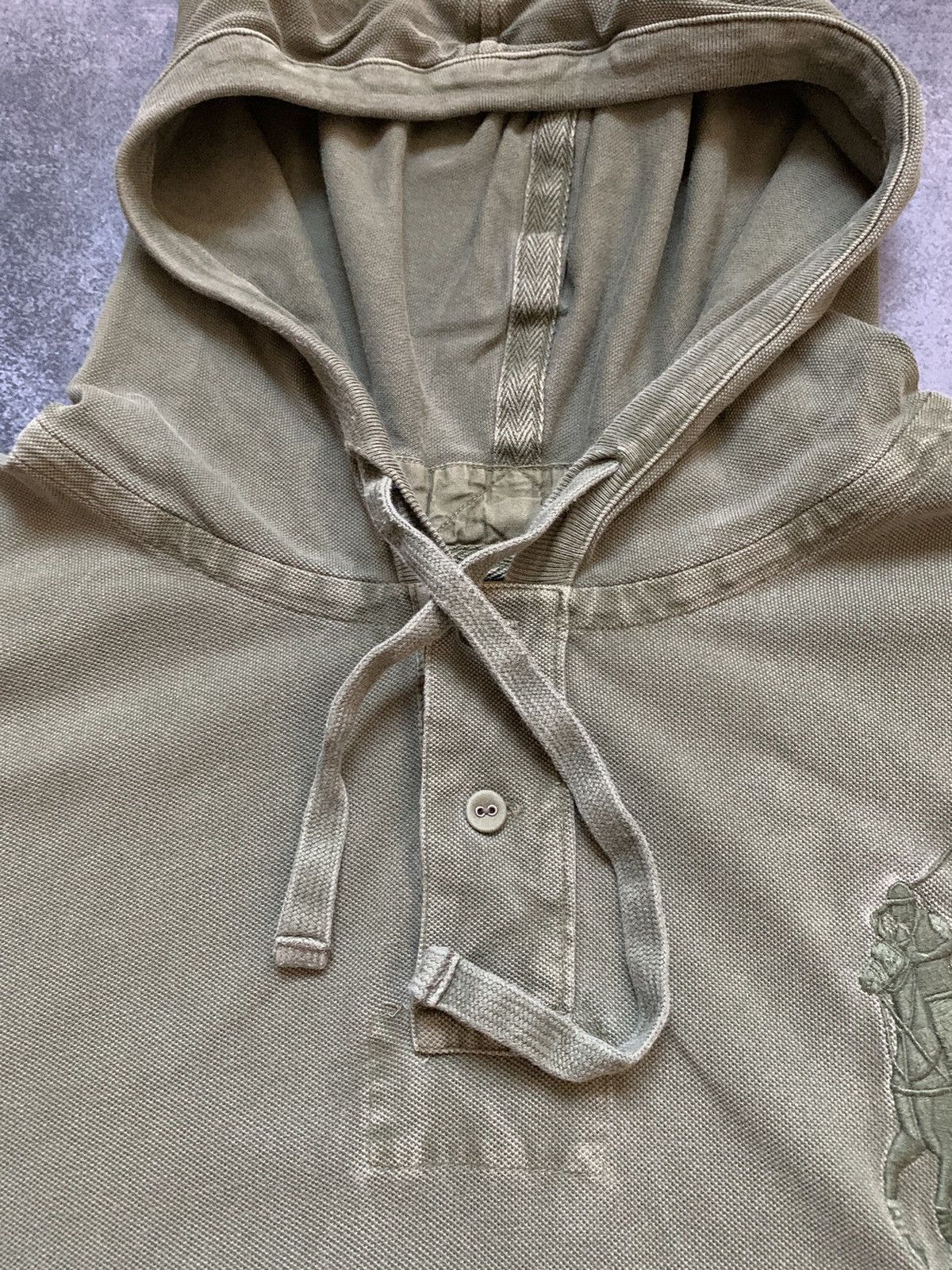Japanese Brand × Polo Ralph Lauren × Vintage Vintage Polo Ralph Lauren Washed Big Logo Hoodie y2k Size US XL / EU 56 / 4 - 10 Thumbnail