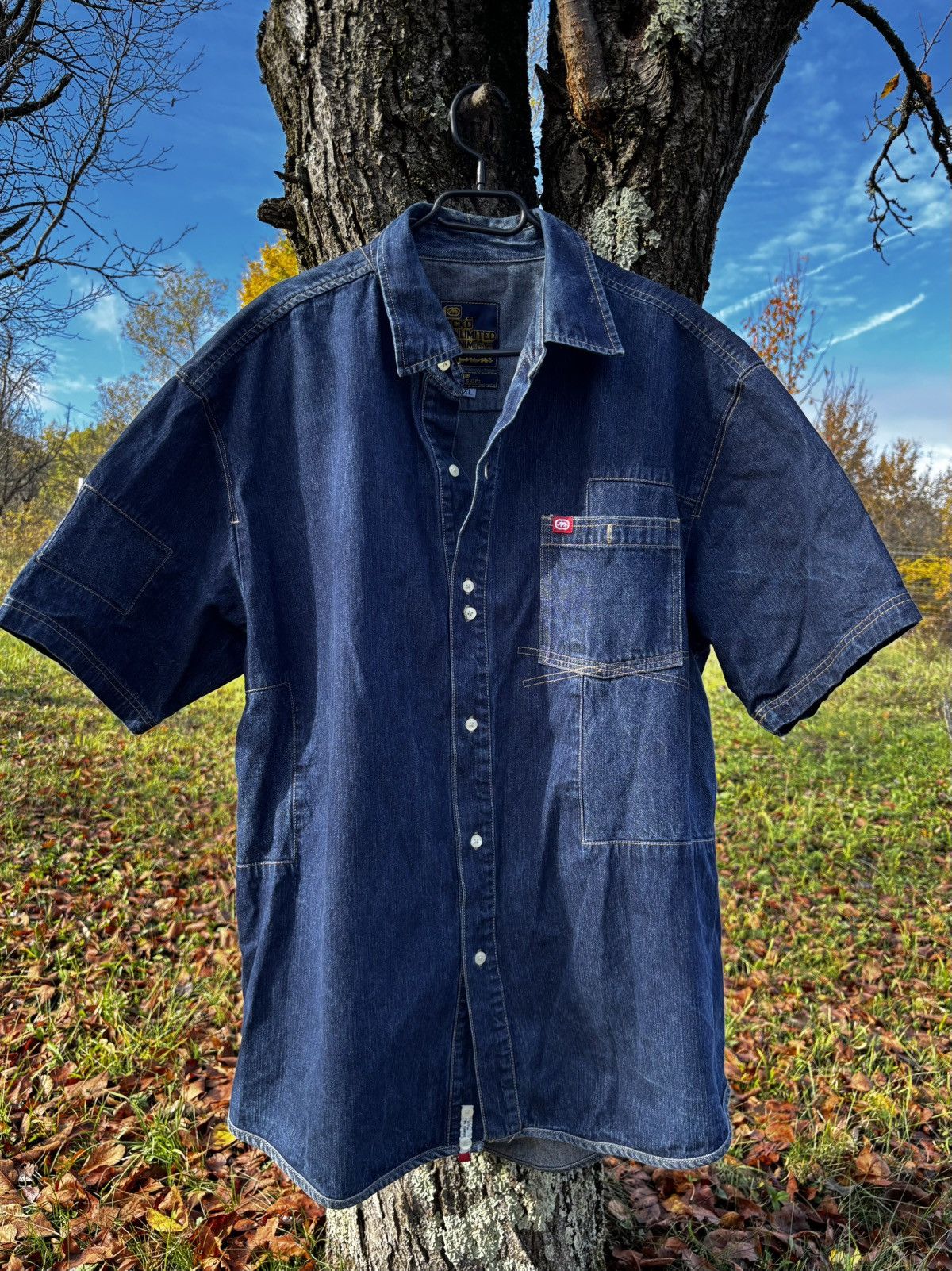 Ecko Unltd. Vintage 90s Hip Hop baggy limited editoon ECKO denim Jacket Size US XL / EU 56 / 4 - 1 Thumbnail