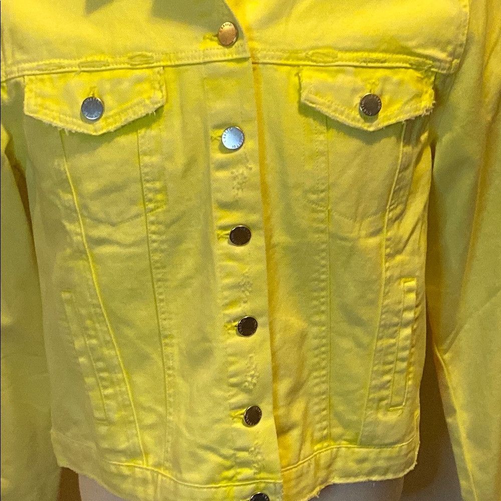 Other C’est Toi Yellow Denim Jacket – NWT – Size Large Size L / US 10 / IT 46 - 5 Thumbnail