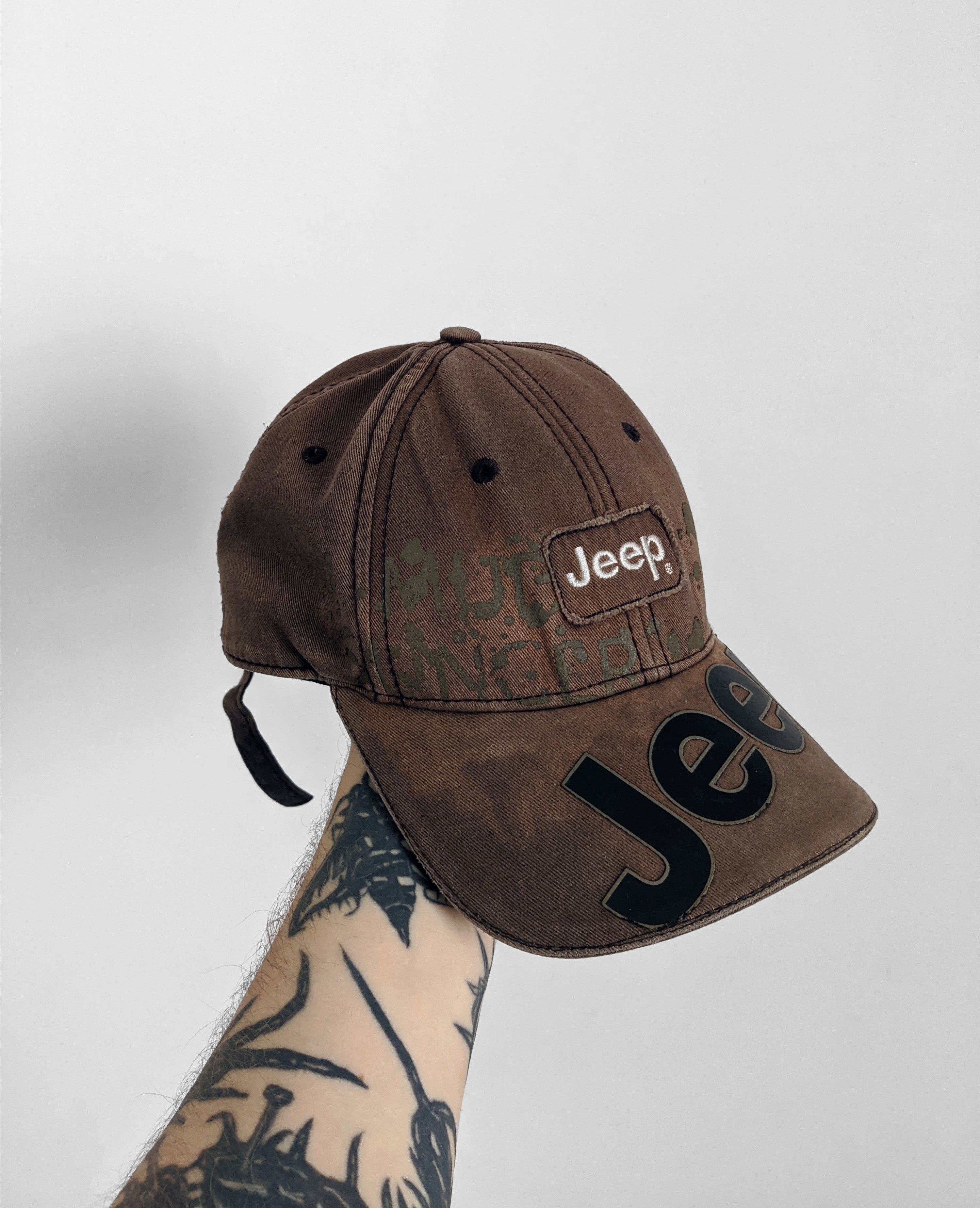 Jeep Vintage Jeep cap hat y2k big logo Size ONE SIZE - 2 Thumbnail