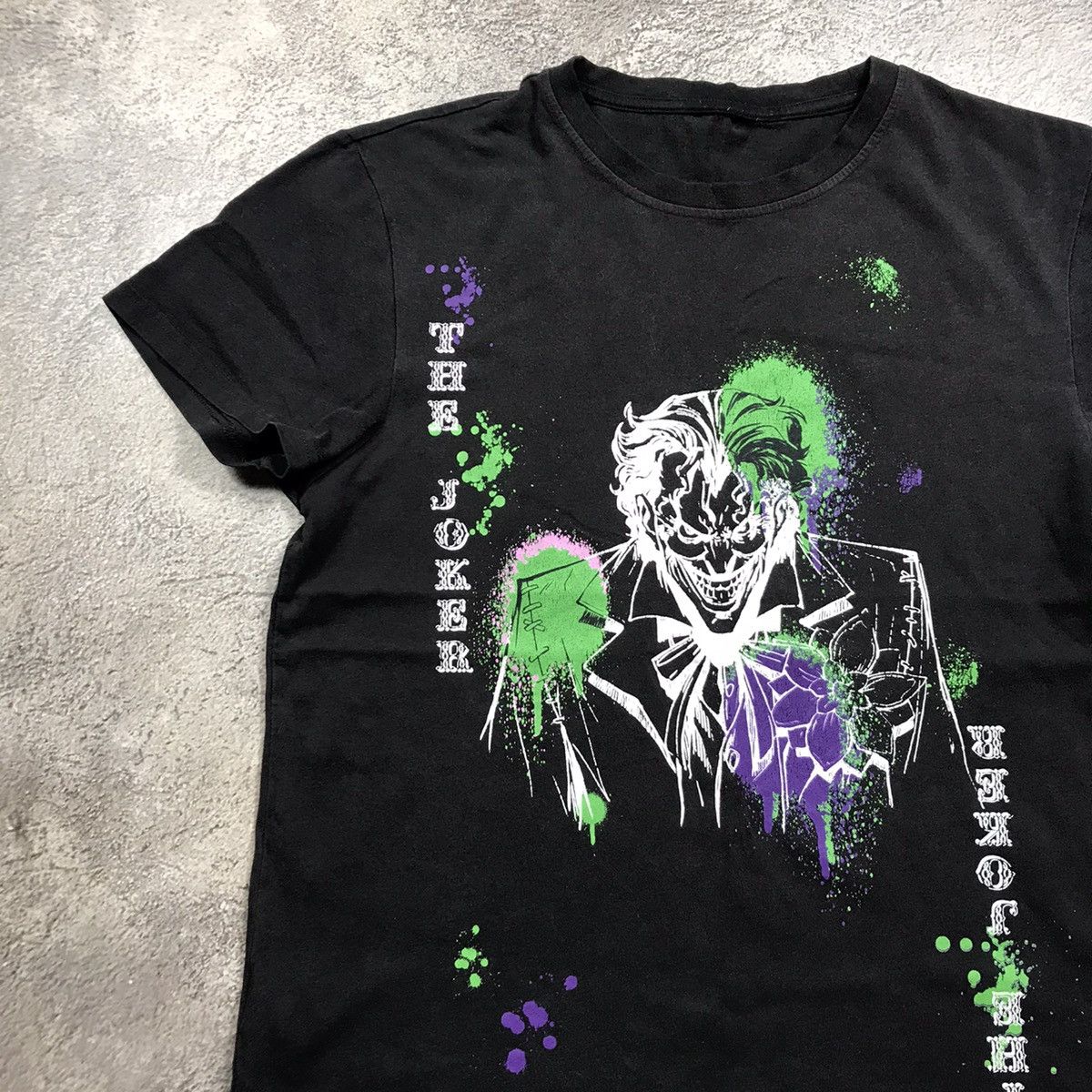 Vintage Vintage 90s Y2K Joker Graphic Tee Black Oversized Military S Size US S / EU 44-46 / 1 - 2 Thumbnail