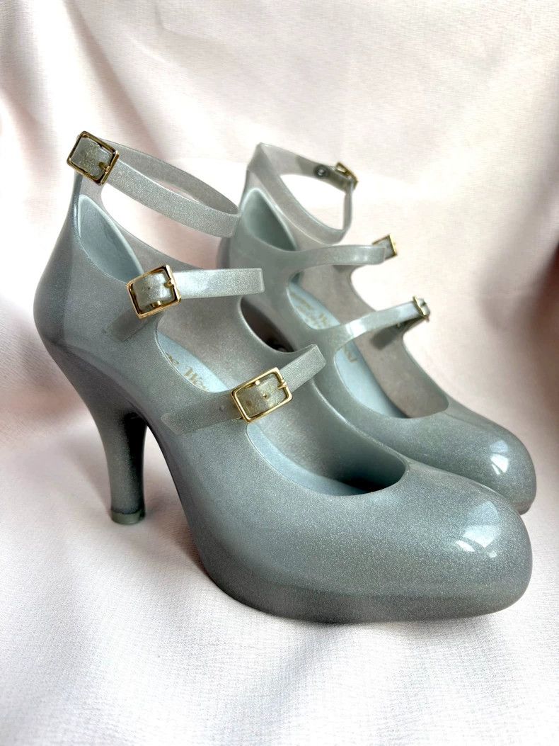 Vivienne Westwood Vivienne Westwood Silver glitter Mary Jane heels Size US 8.5 / IT 38.5 - 3 Thumbnail