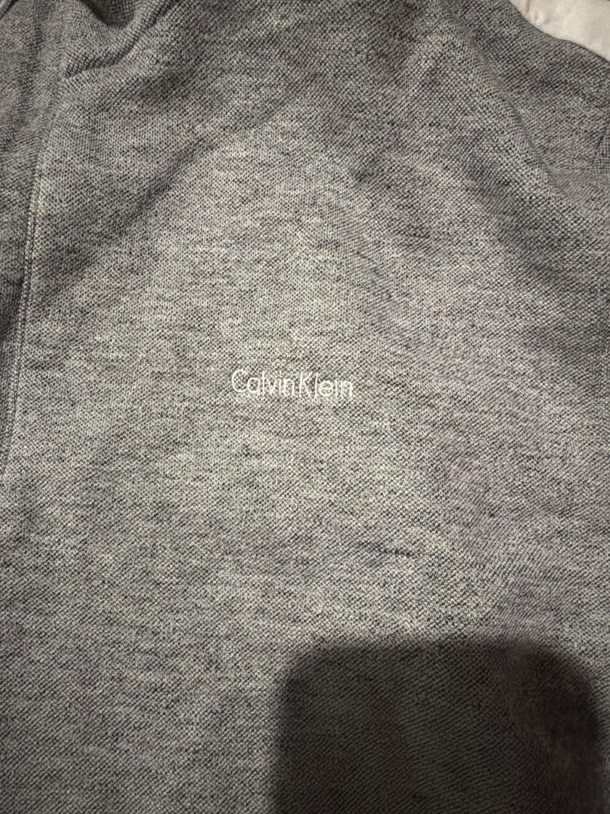 Calvin Klein Grey Vintage Calvin Klein Quarter Zip Size US L / EU 52-54 / 3 - 3 Thumbnail