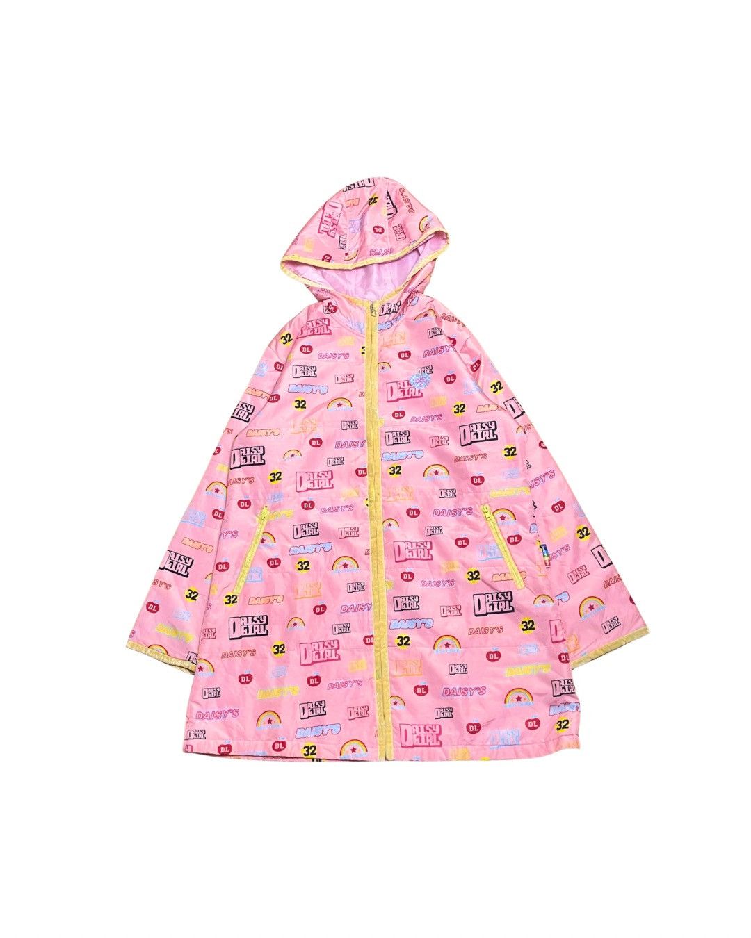 Japanese Brand Daisy Lovers All-Over Print Hooded Windbreaker Size L / US 10 / IT 46 - 1 Thumbnail