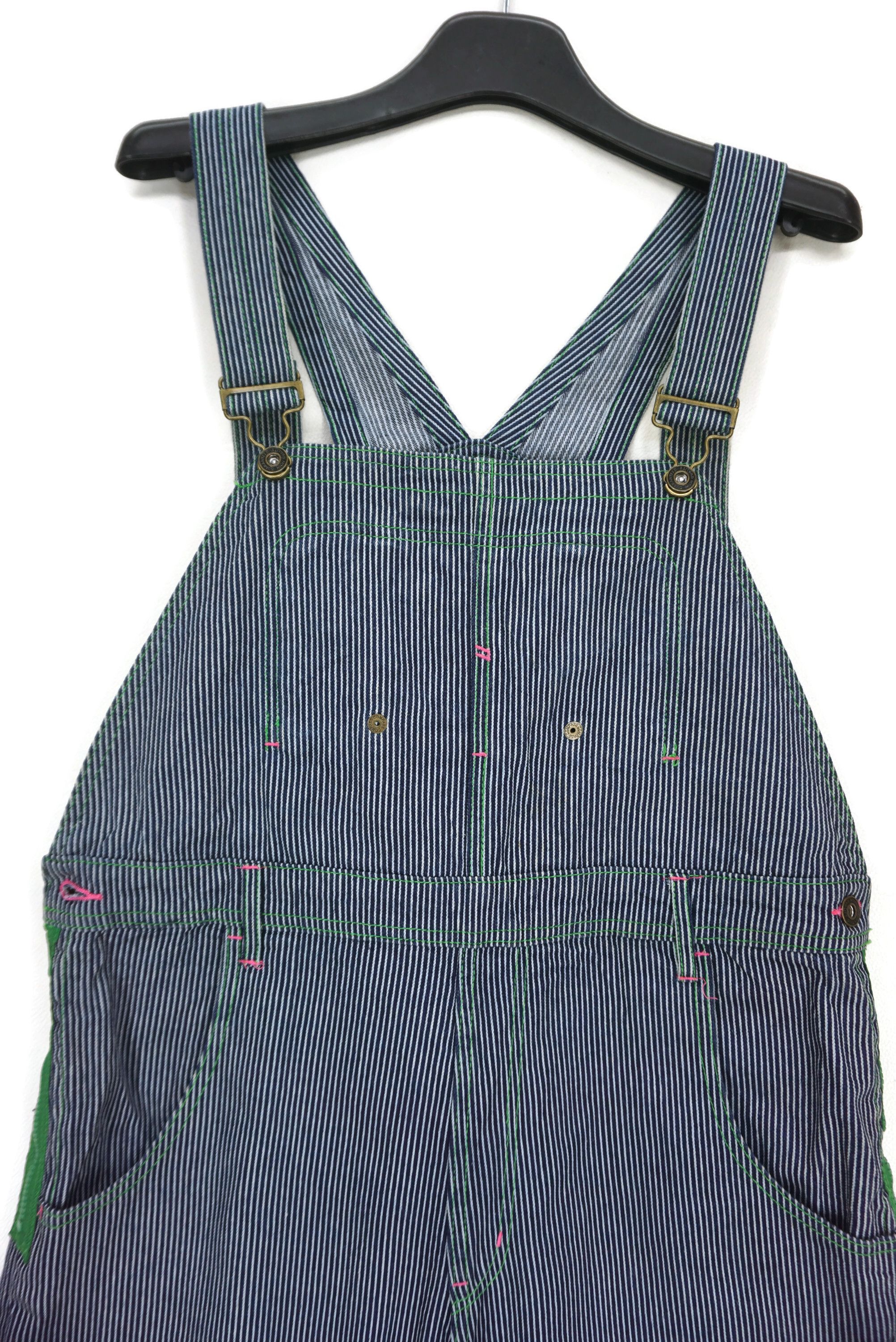 Japanese Brand Rimaster Jeans Size W36xL32 Hickory Overalls Workwear Denim Size US 33 - 4 Thumbnail