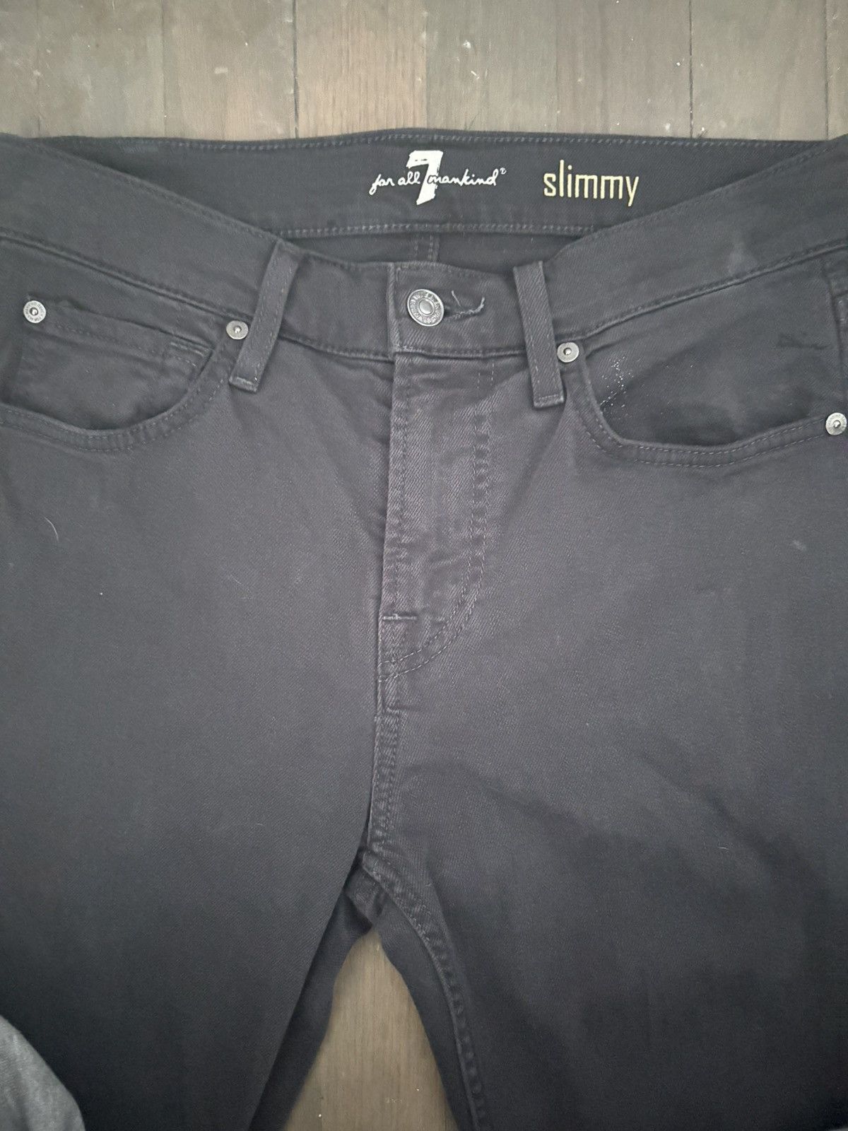 7 For All Mankind 7 For All Mankind Slim Grey Denim Size US 29 - 2 Thumbnail