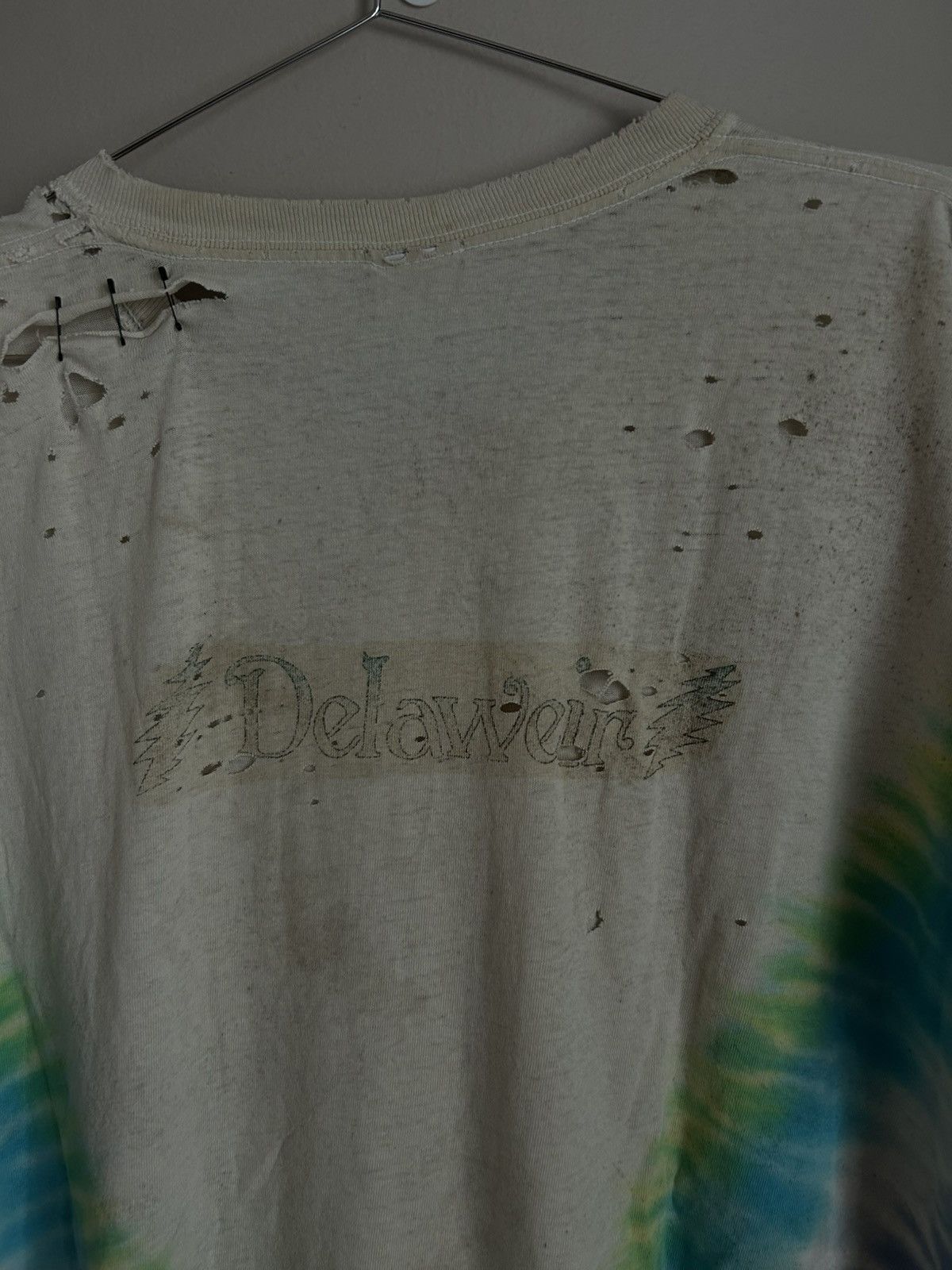 Band Tees Vintage Grateful Dead Delaware Thrashed Tee Shirt ERD Paly Size US XL / EU 56 / 4 - 10 Thumbnail