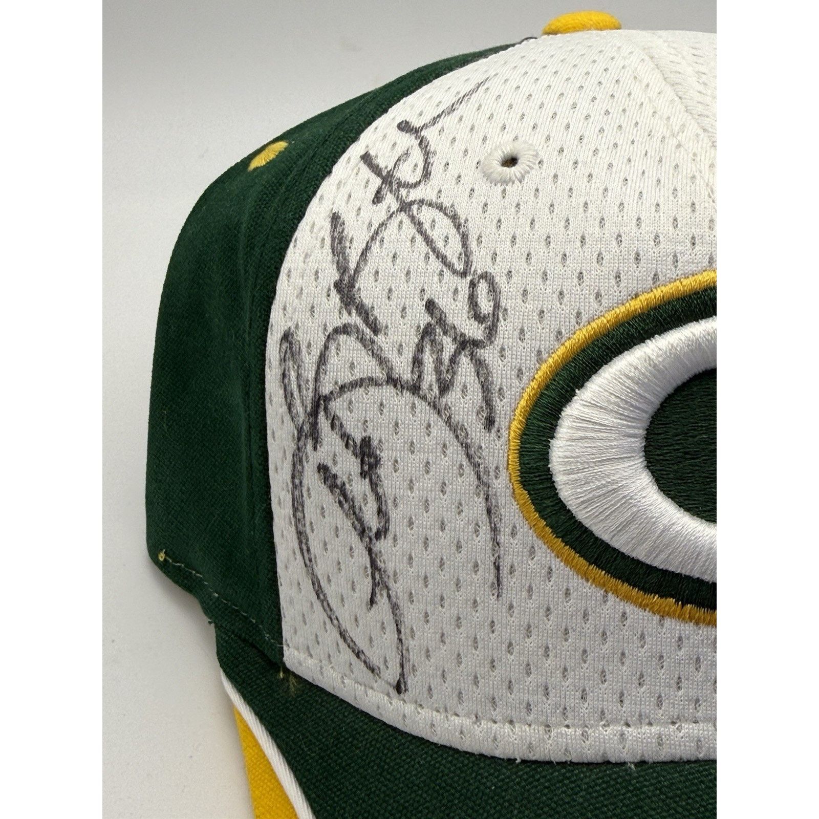 Reebok HOF Leroy Butler Autographed Green Bay Packers On Field Hat Size ONE SIZE - 2 Thumbnail