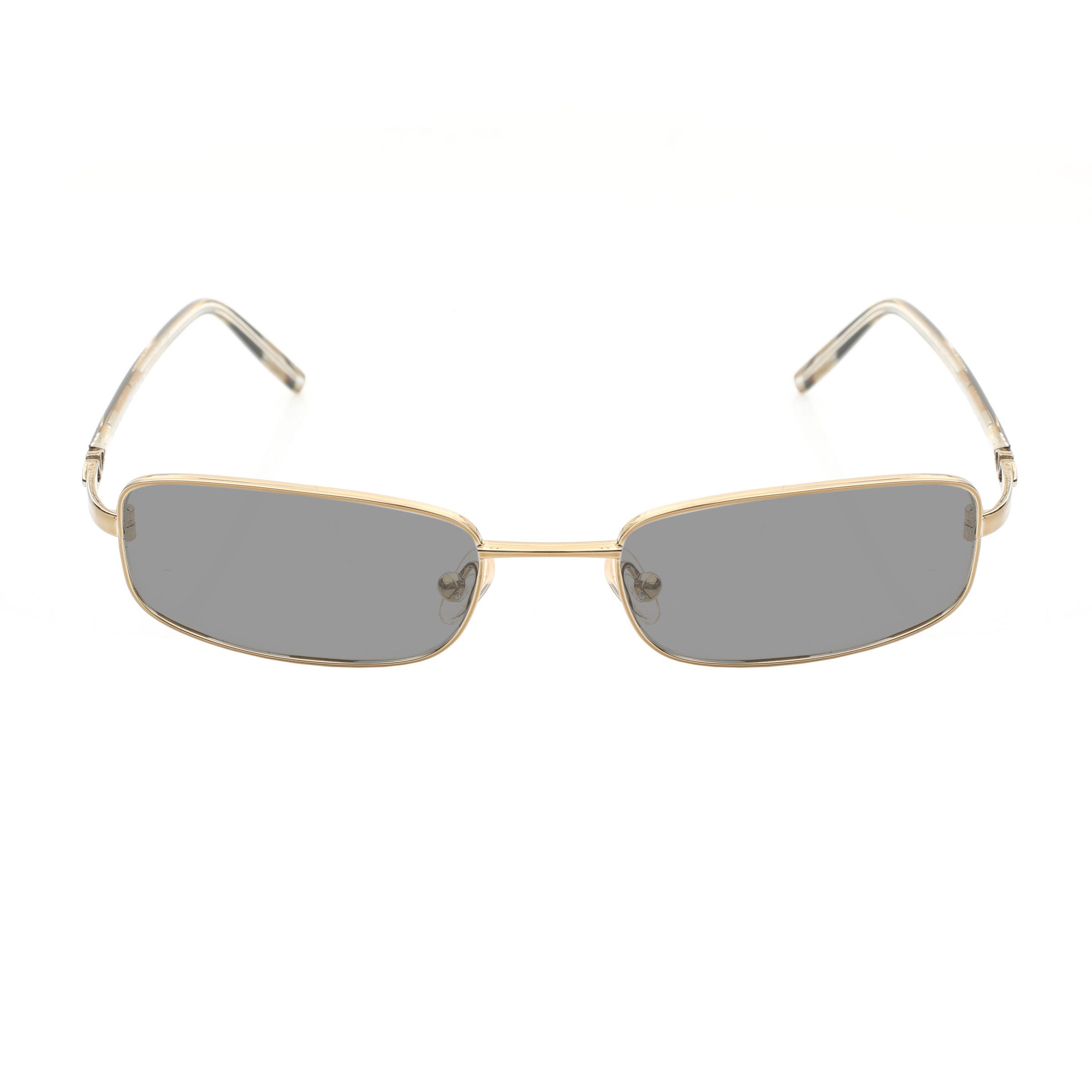 Valentino Valentino '90s Gold Paint Strokes Rectangular Sunglasses Size ONE SIZE - 3 Thumbnail