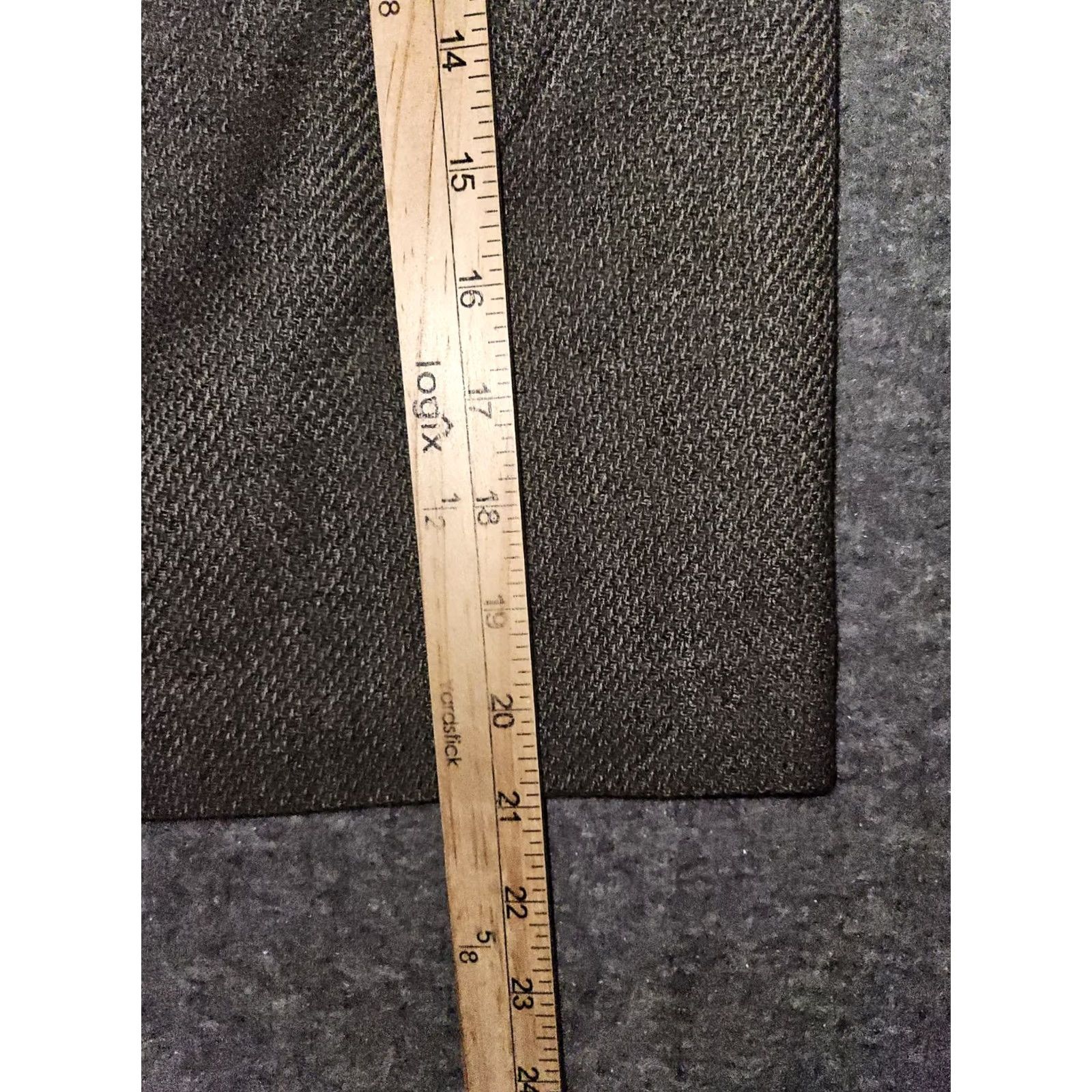 Ann Taylor VINTAGE Ann Taylor Wool Pencil Skirt Women's 6P Olive Lined Slit Side Zipper Workwear Size 28" / US 6 / IT 42 - 4 Thumbnail